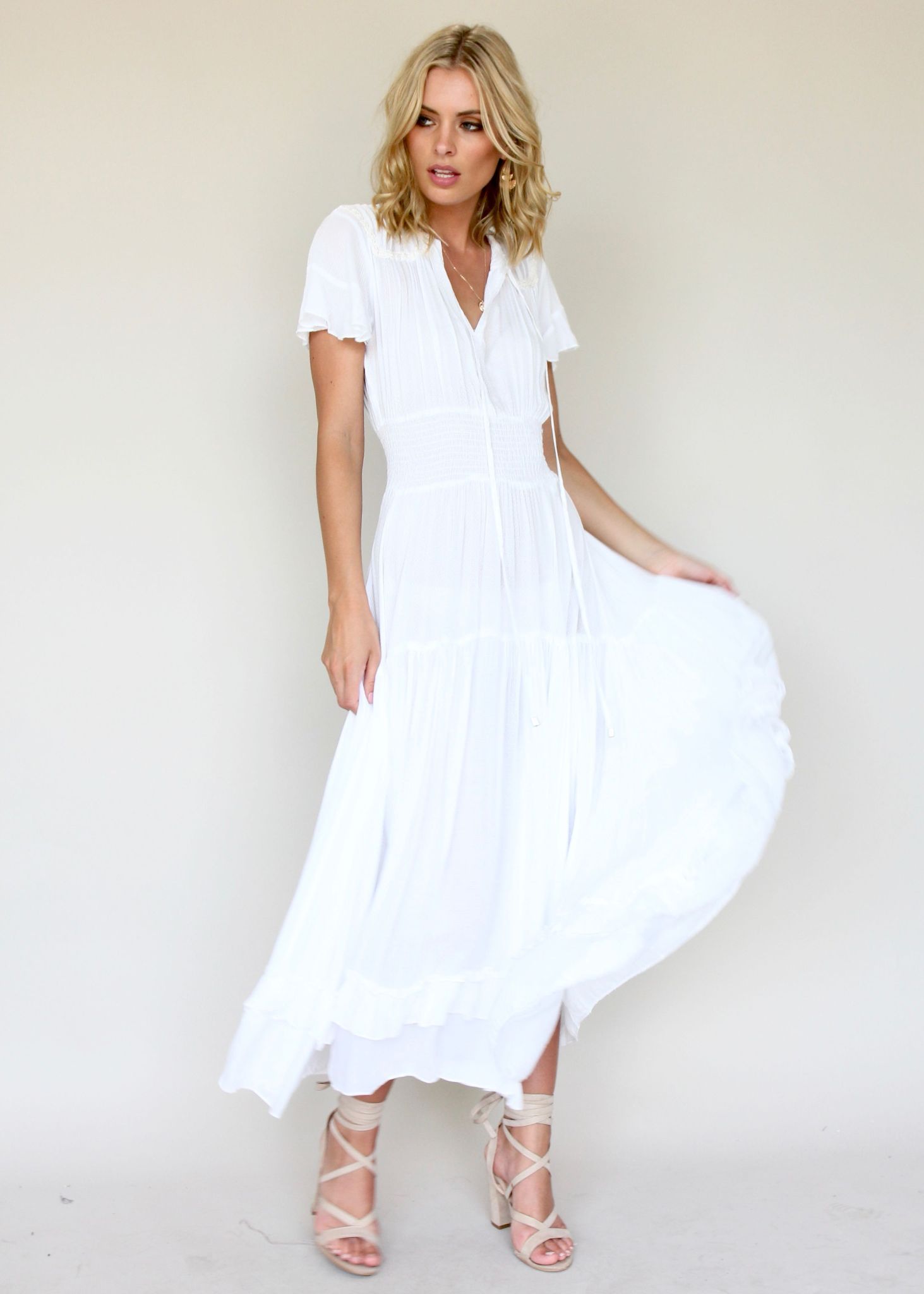 Artemis Maxi Dress - White