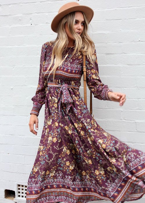 Bella Maxi Dress w/ Tie - Essie