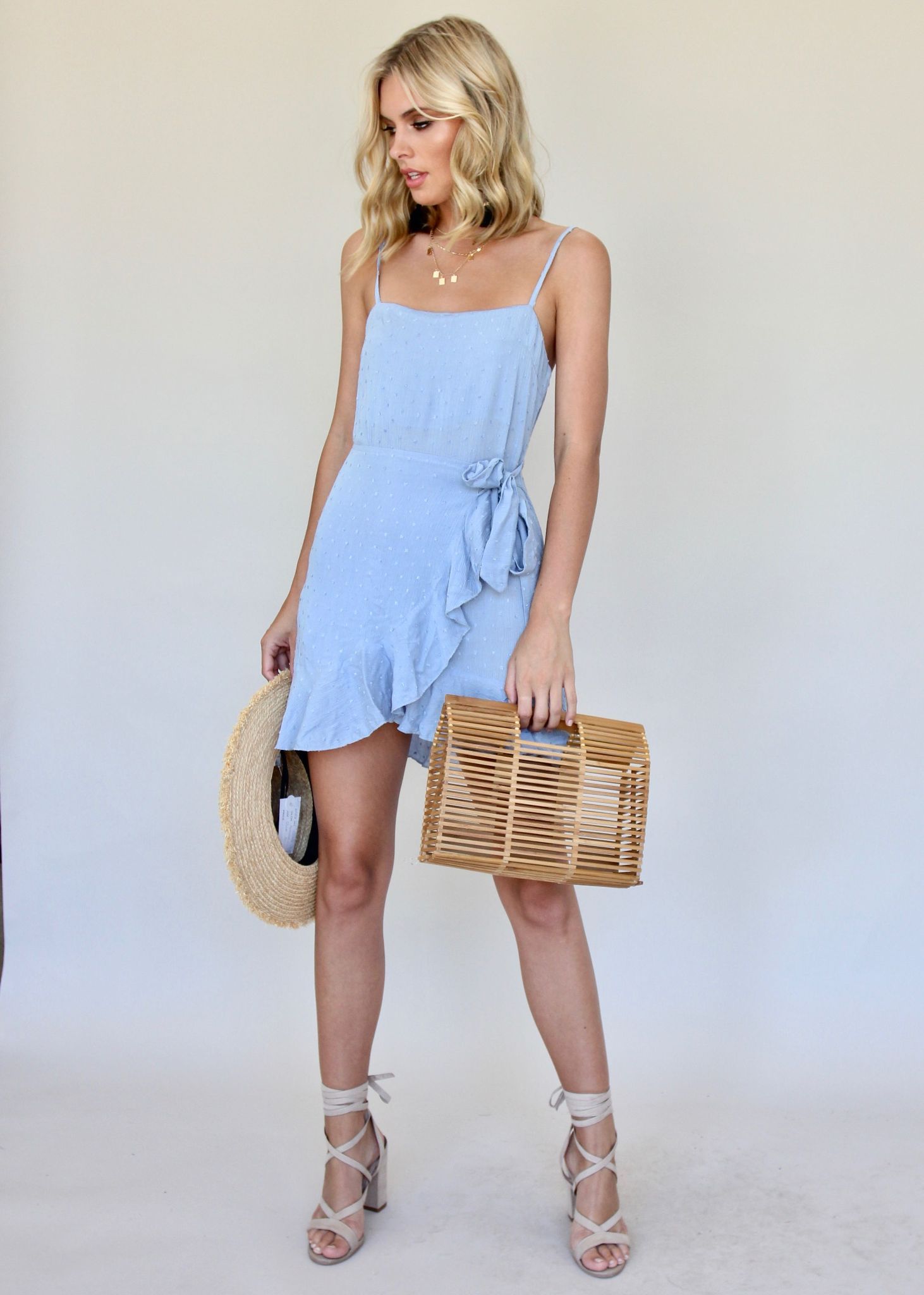 Portofino Dress - Dusty Blue