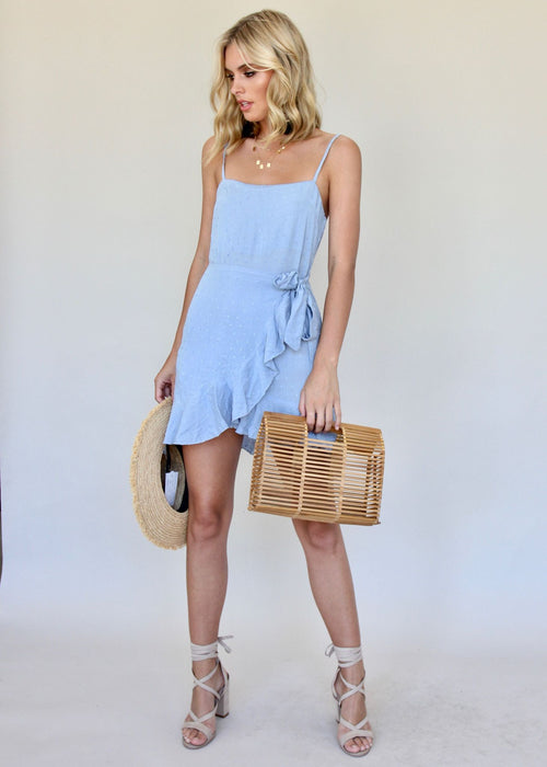 Portofino Dress - Dusty Blue
