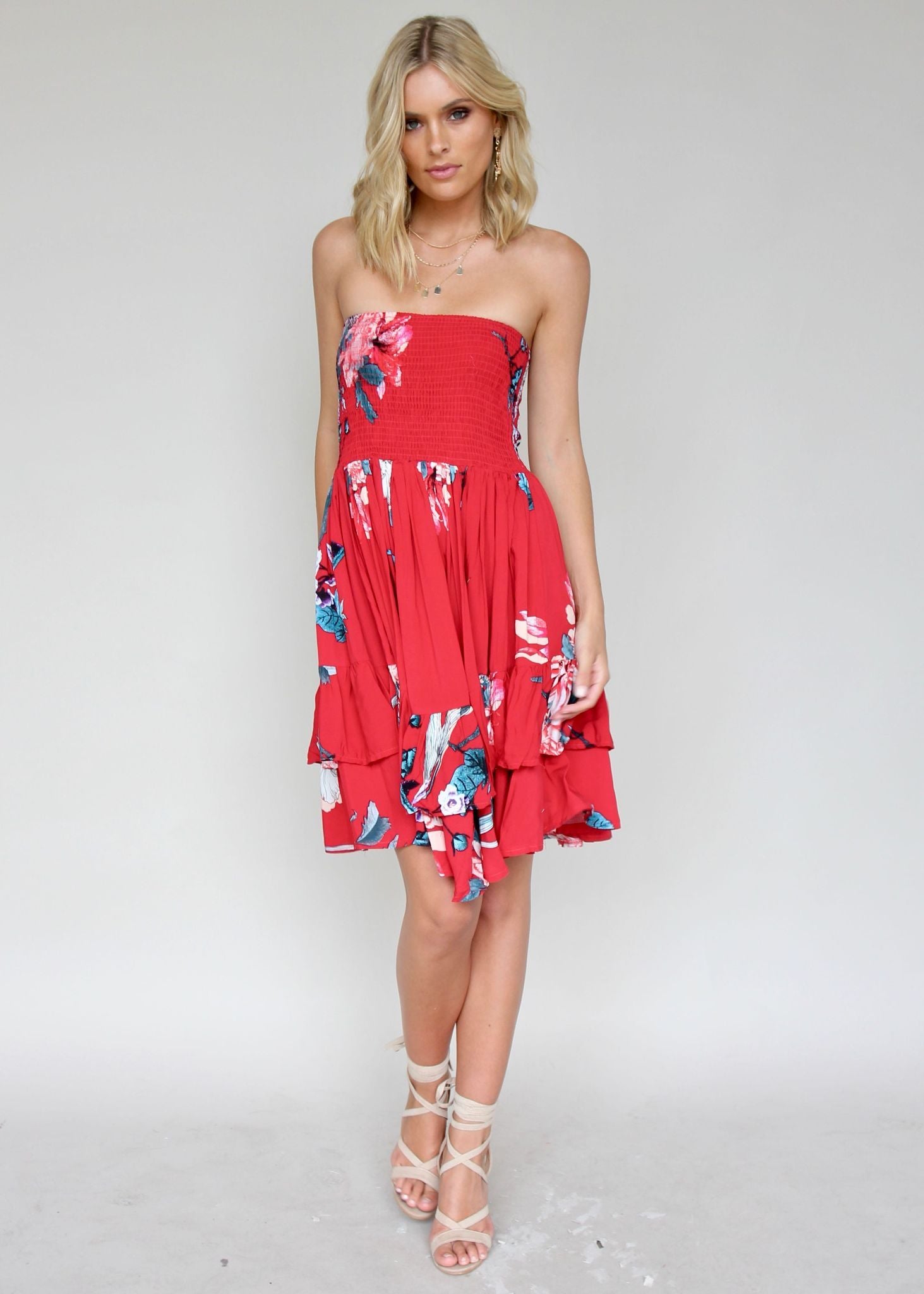 Mejico Mini Strapless Dress - Lovers Passion