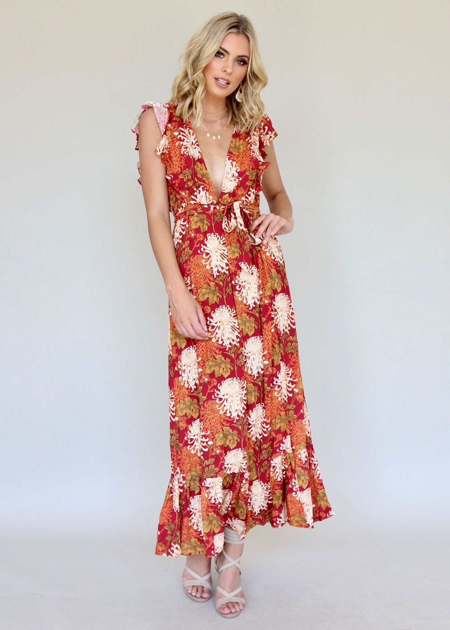Rhapsody Maxi Dress - Red