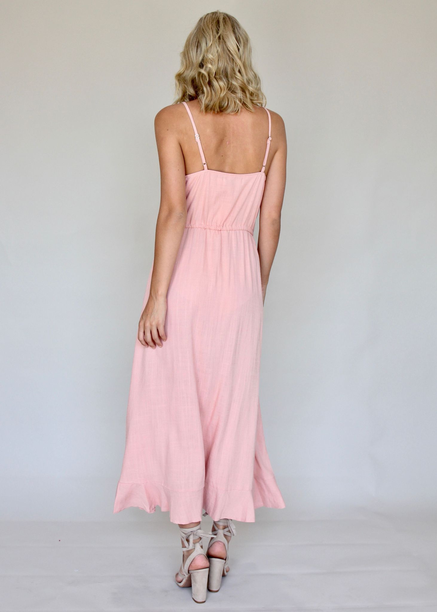 Dreamy Ways Midi Dress - Dusty Pink