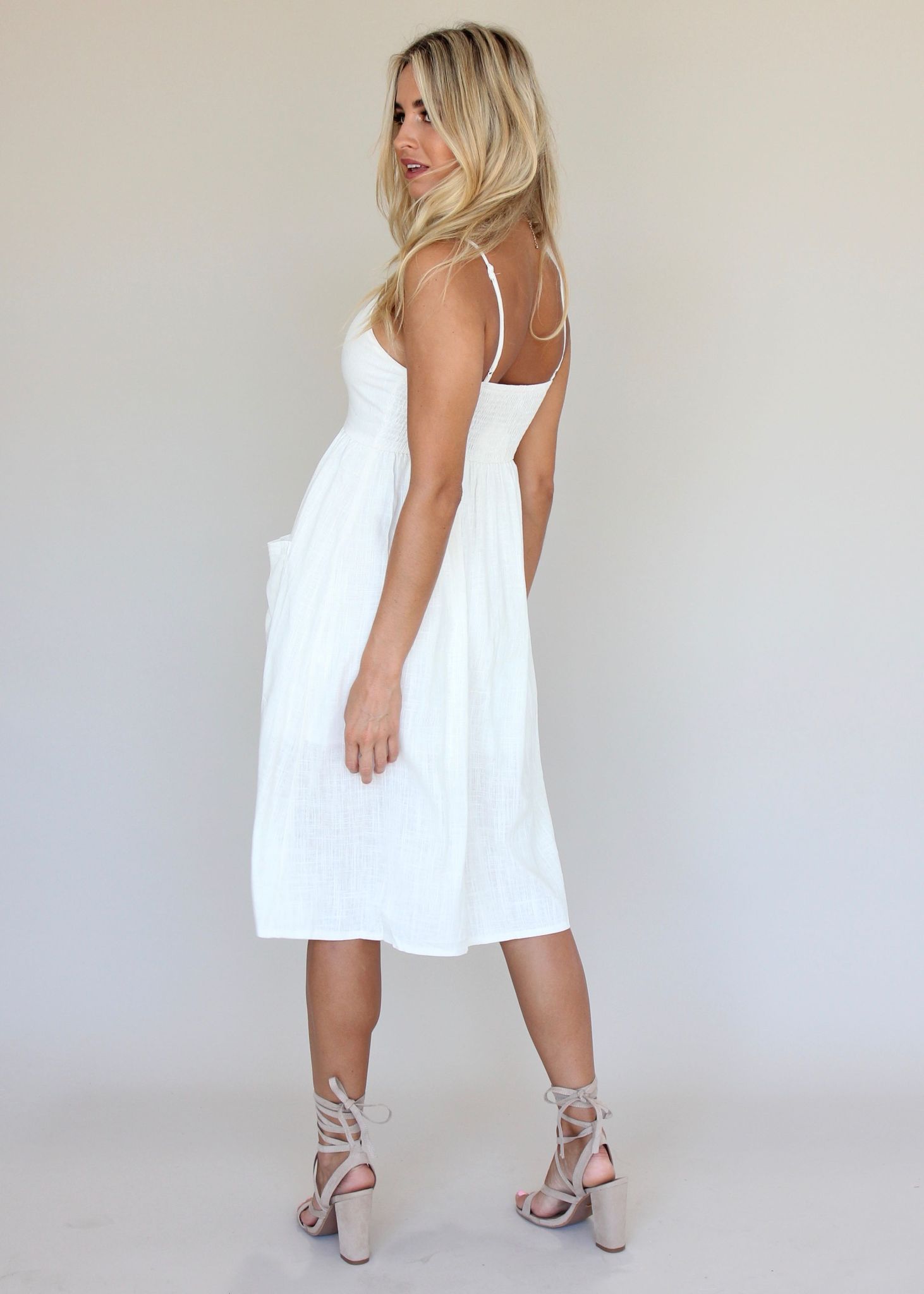 Amari Swing Dress - Ivory