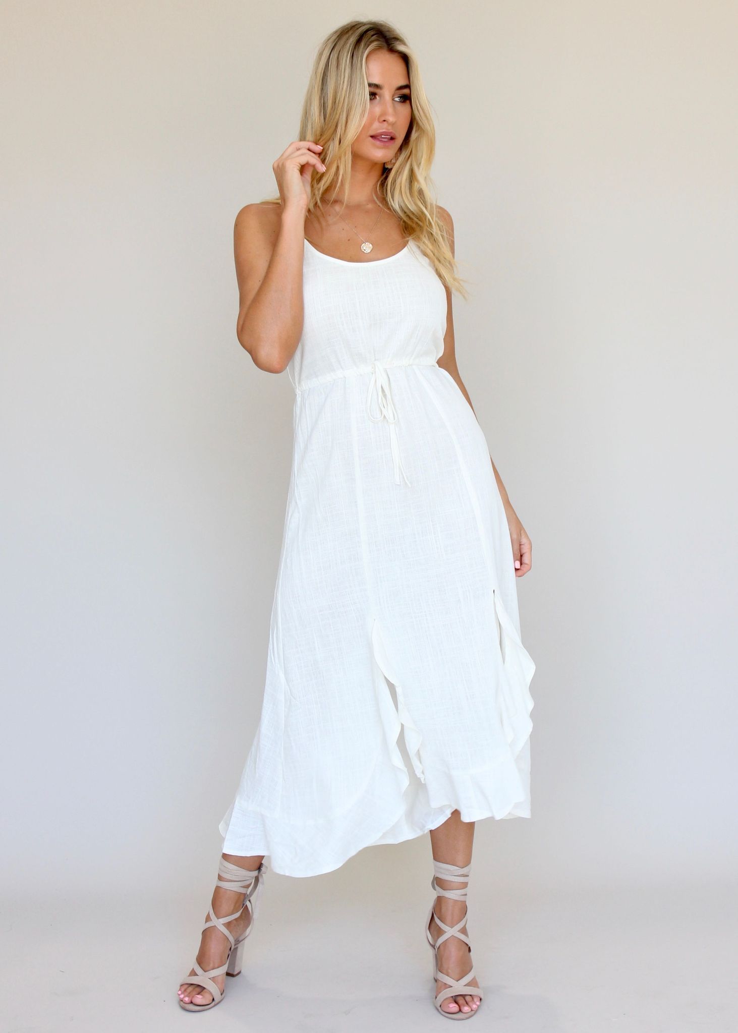 Dreamy Ways Midi Dress - White