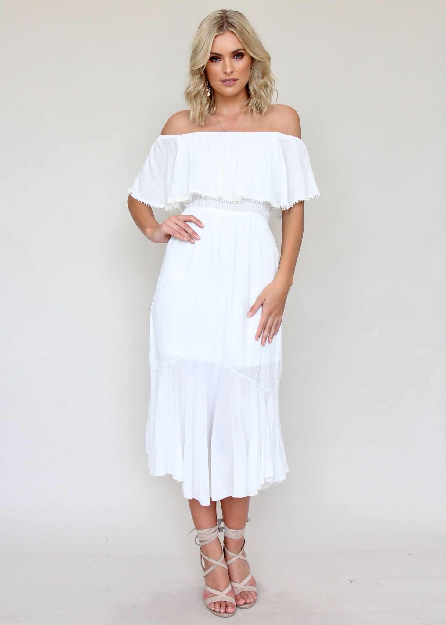 Hampton Summer Dress - White