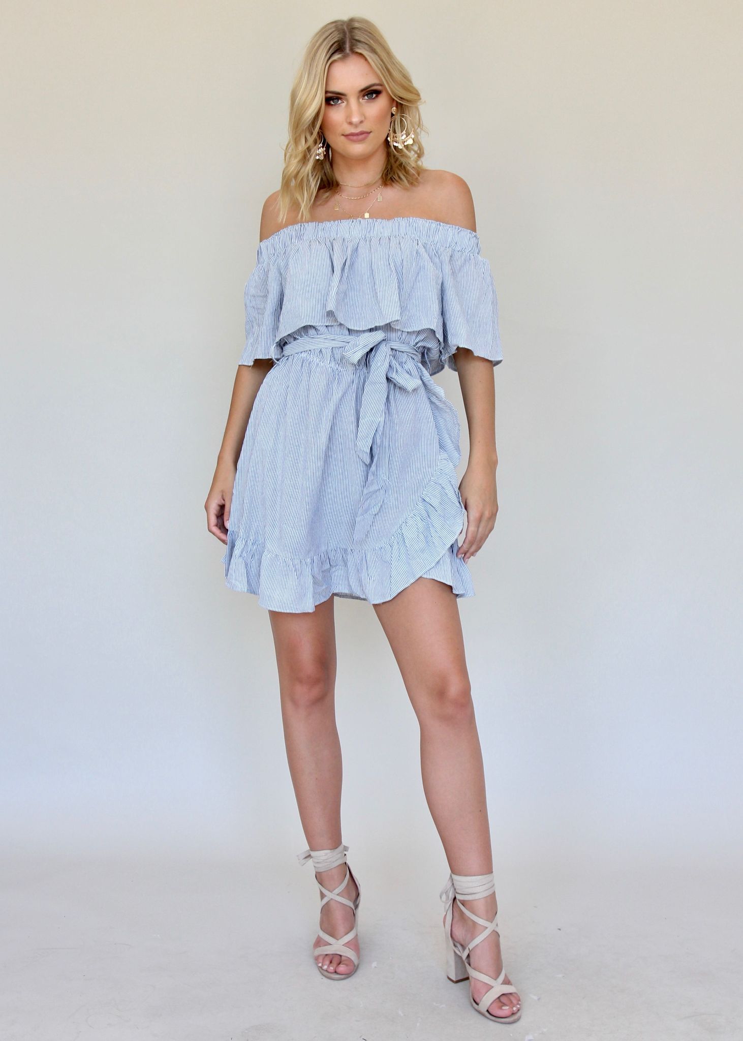 Another Eternity Strapless Dress - Blue