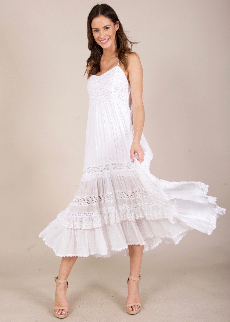 Above All Else Dress- White