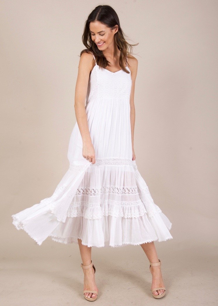 Above All Else Dress- White