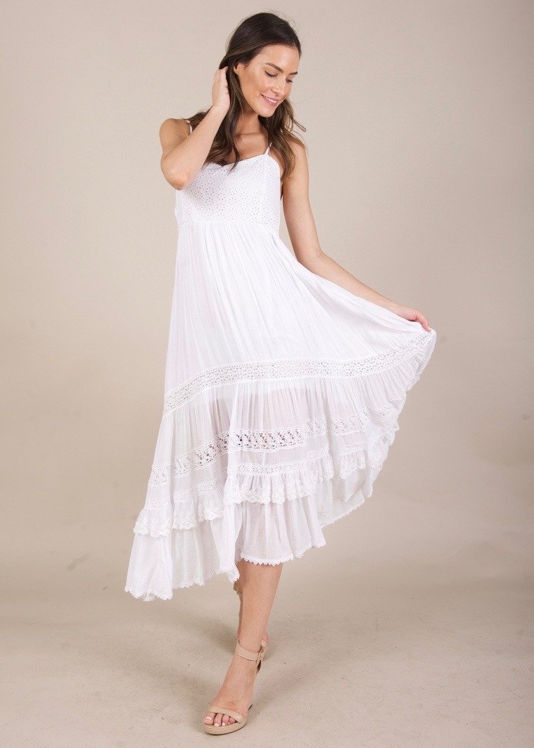 Above All Else Dress- White