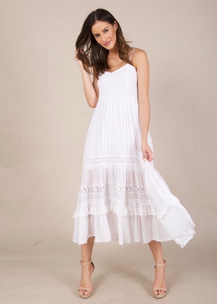 Above All Else Dress- White
