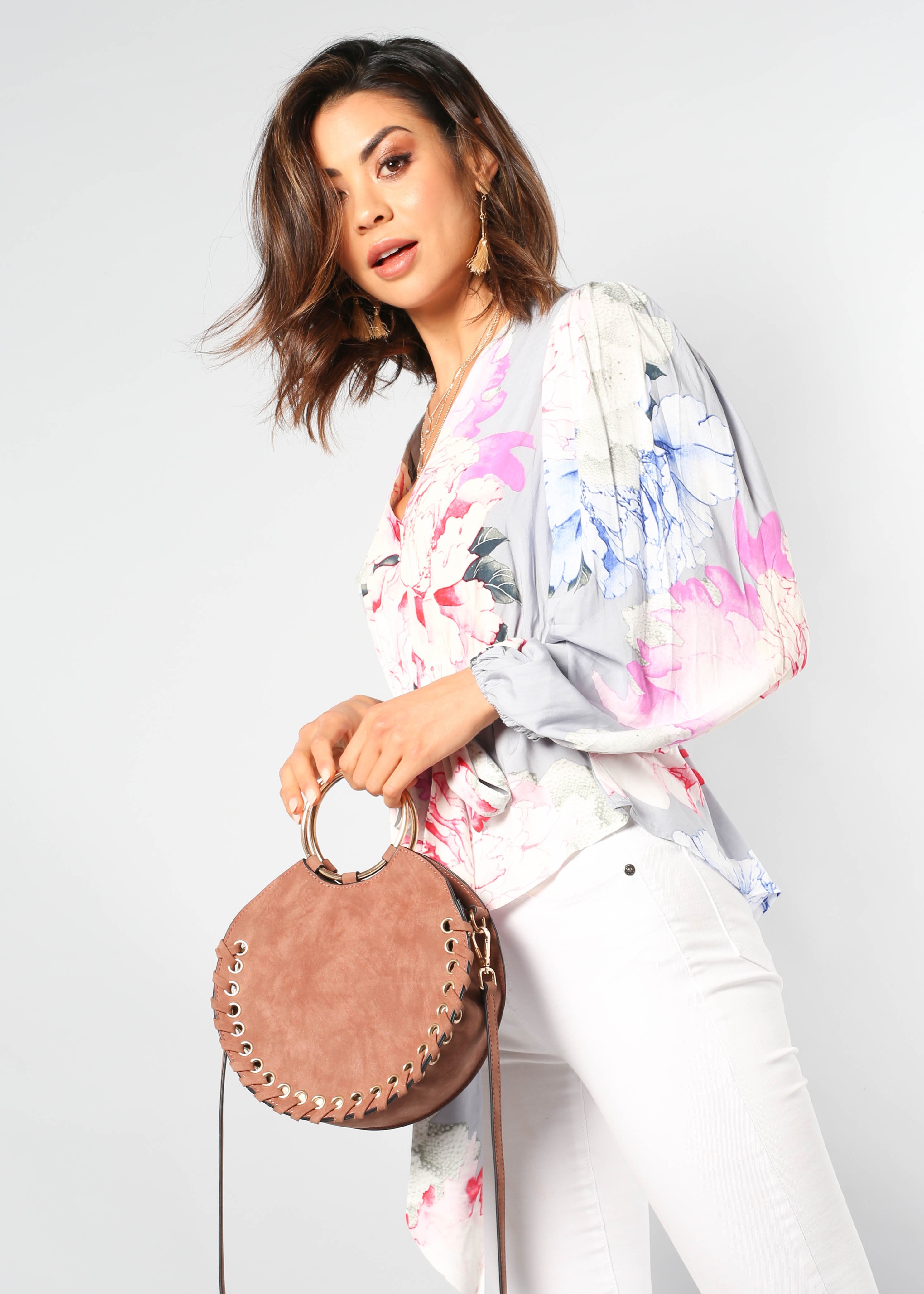 Nina Blouse w/ Tie - Le Fleur