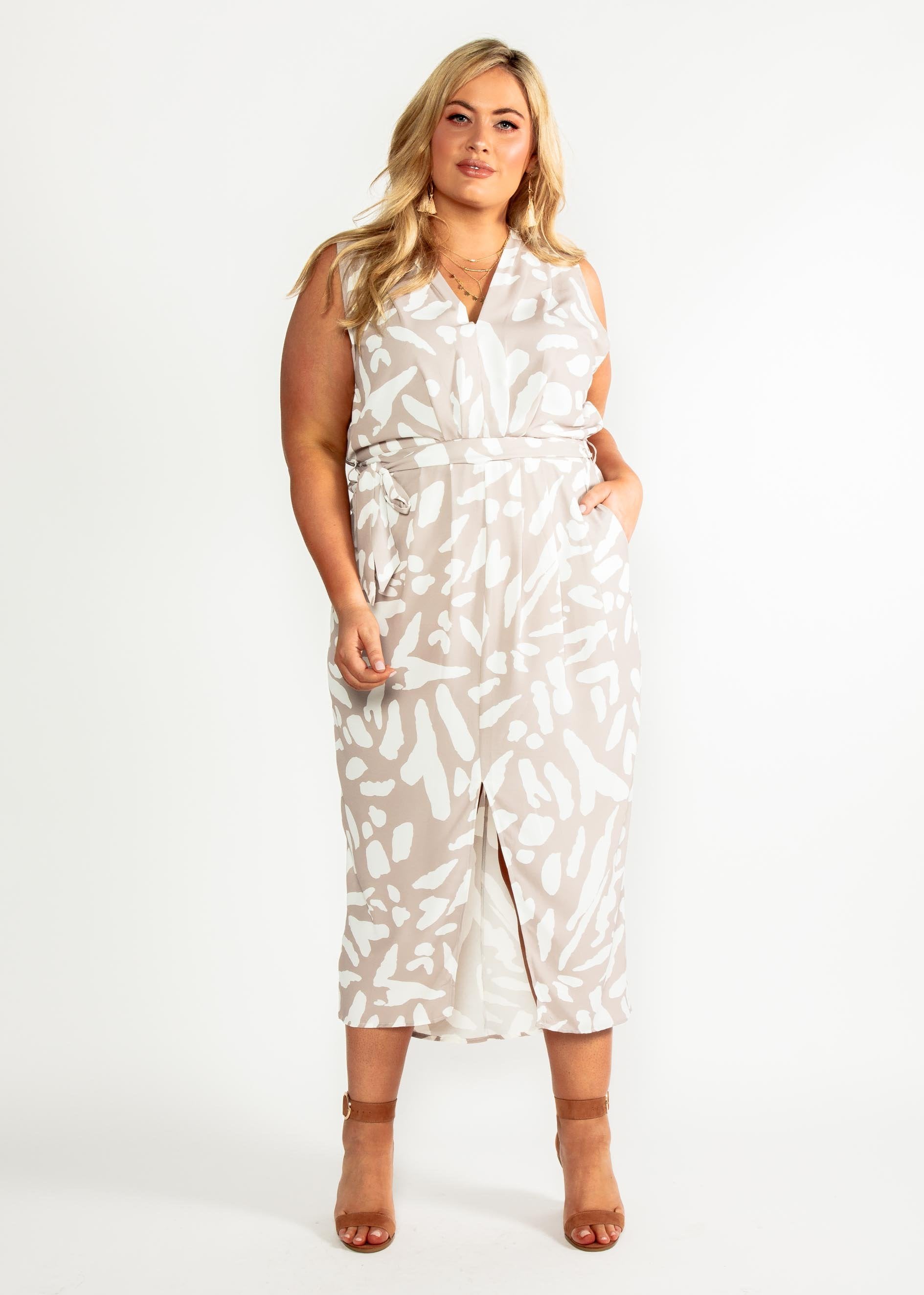 Adrienne Maxi Dress - Beige