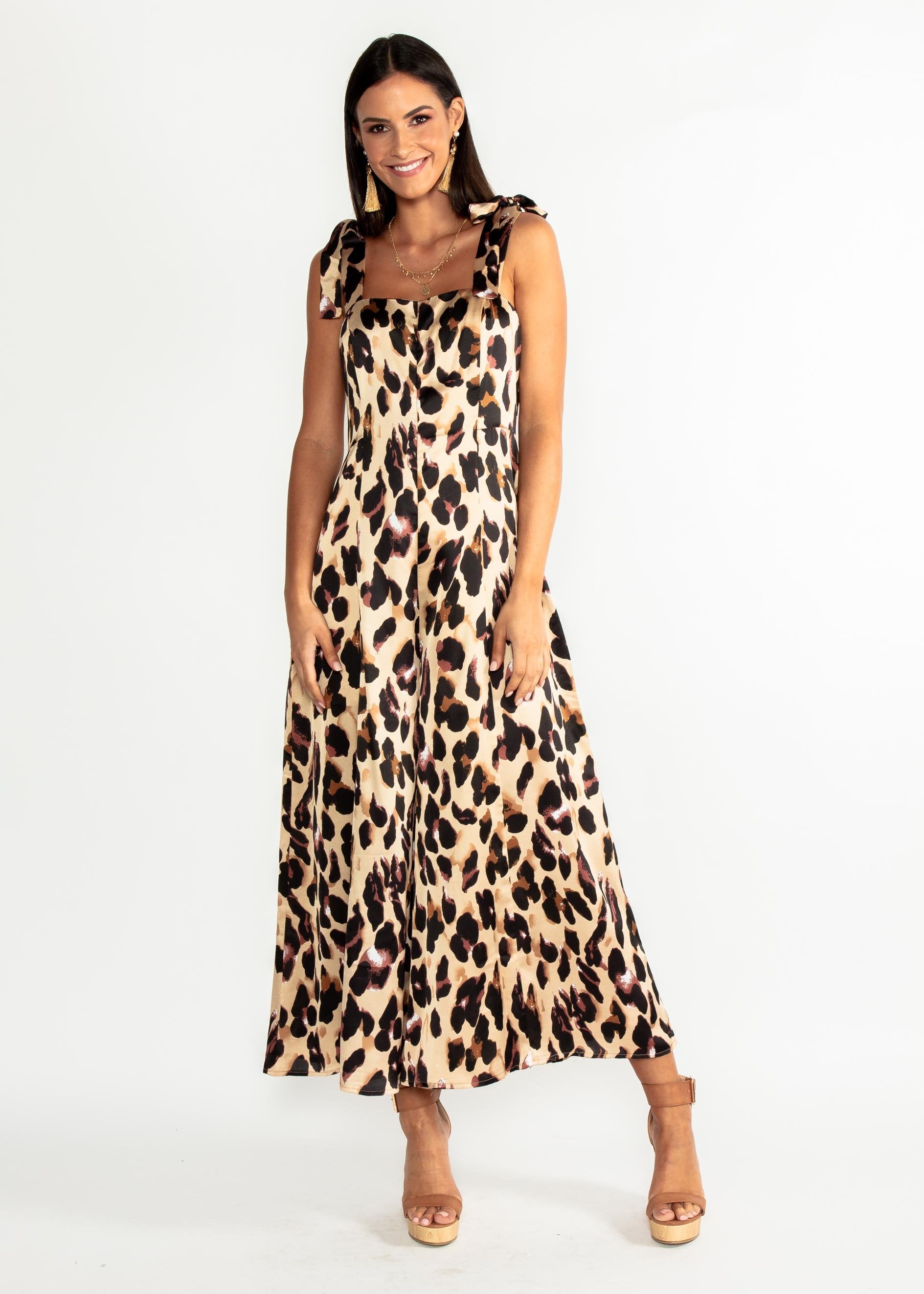 Watch & Learn Pantsuit - Leopard