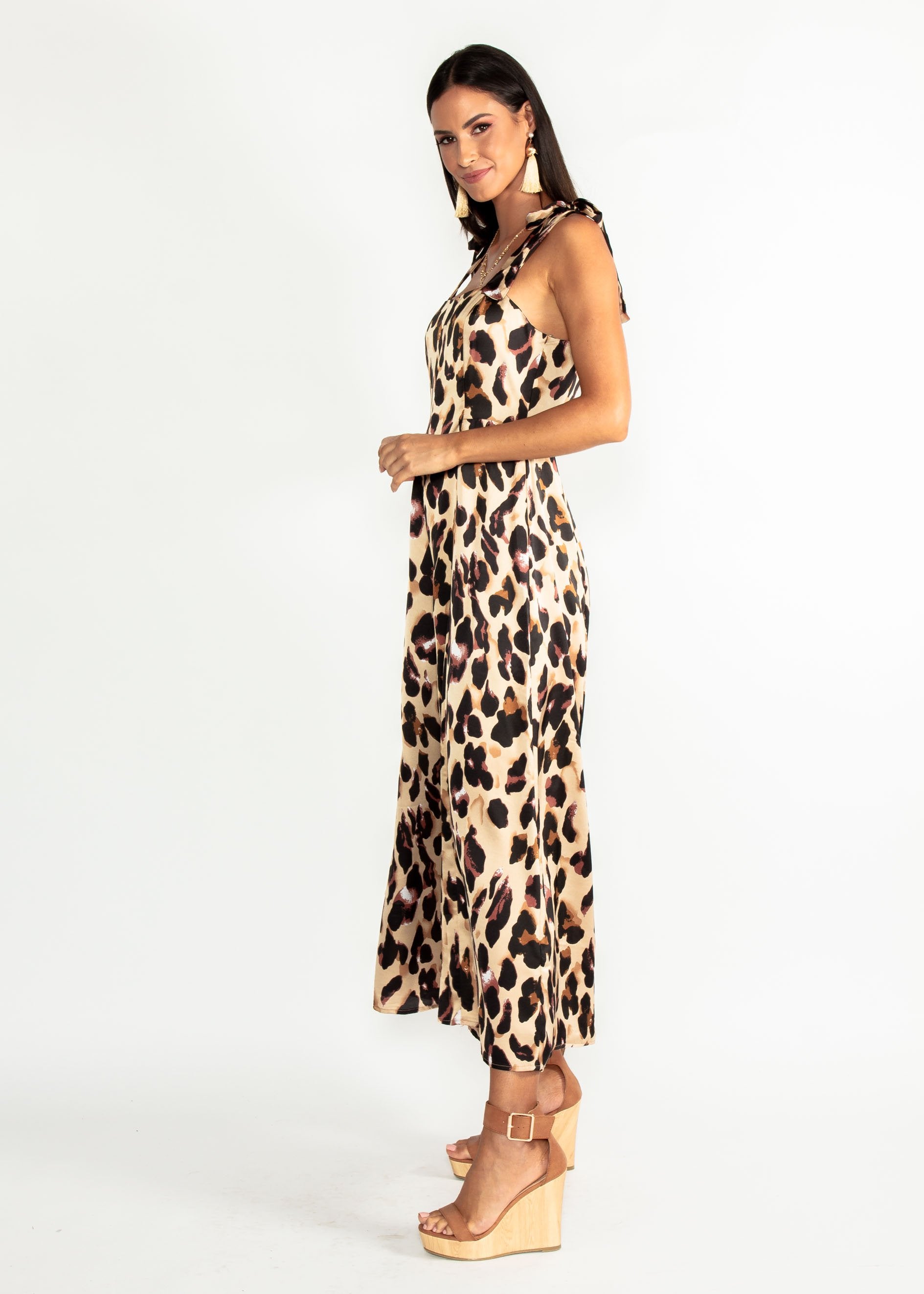 Watch & Learn Pantsuit - Leopard