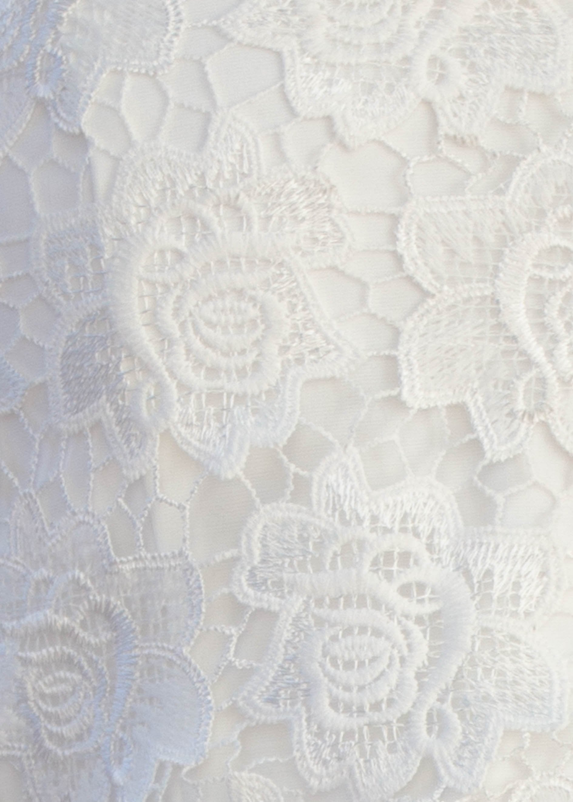 Georgiana Crochet Crop - White