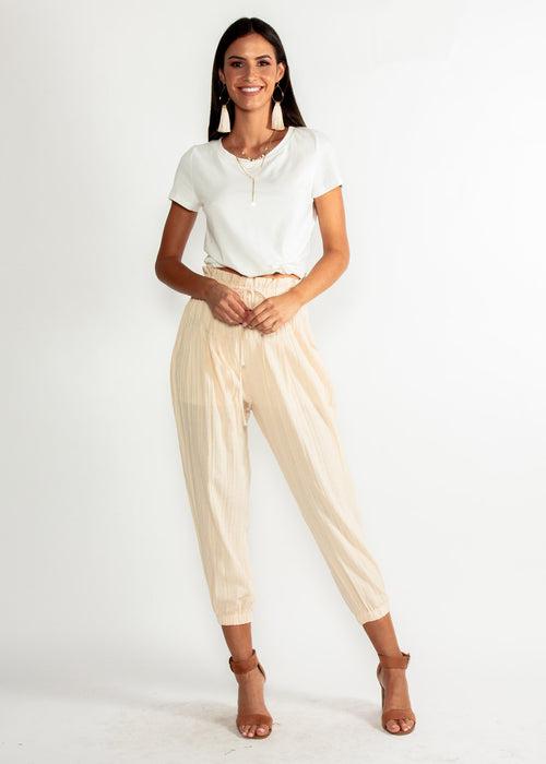 See You Straight Pants - Cream