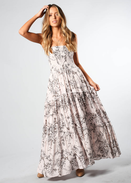 Salsa Strapless Maxi Dress - Seeing Pink
