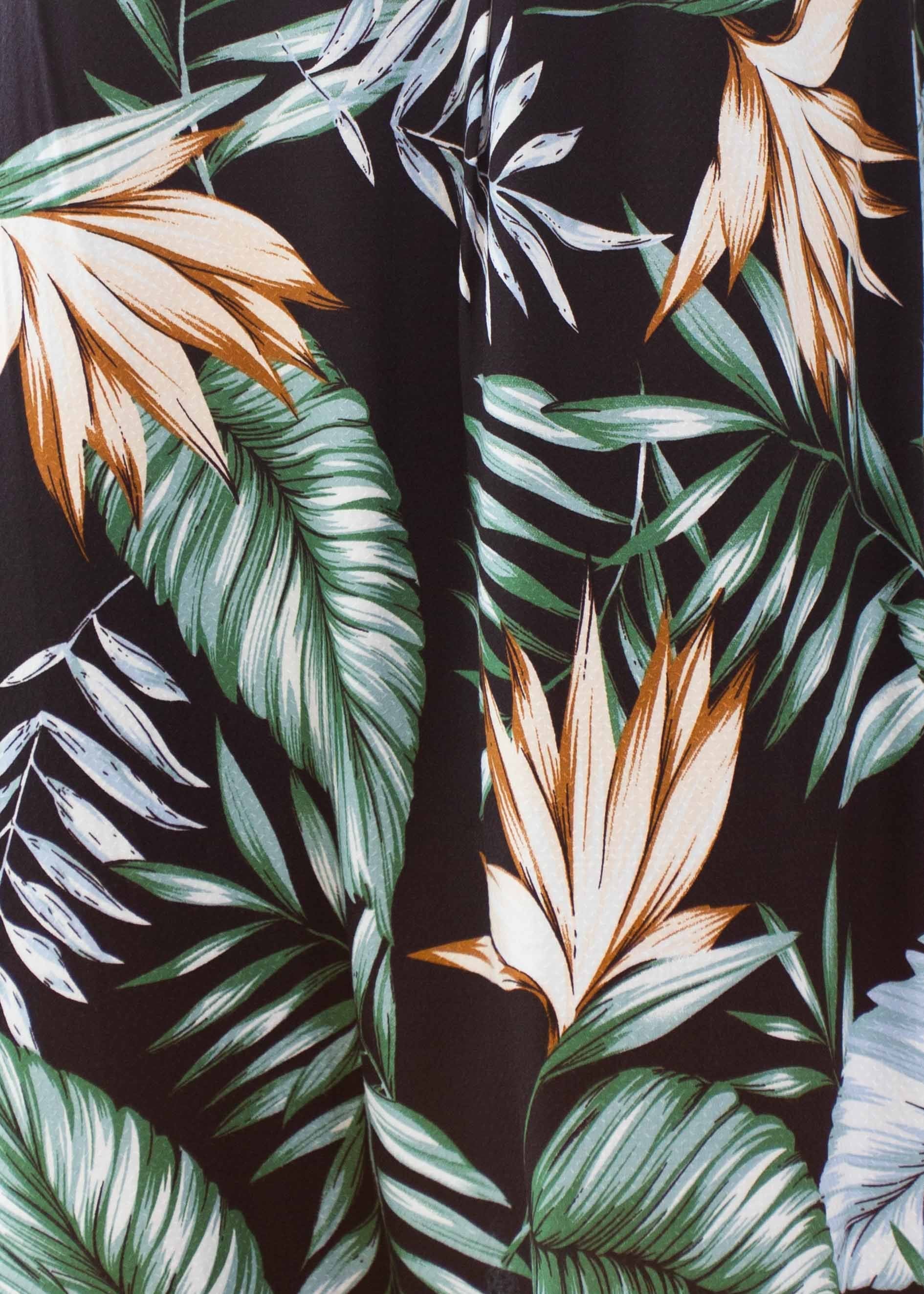 Moving Along Midi Dress - Black Palm