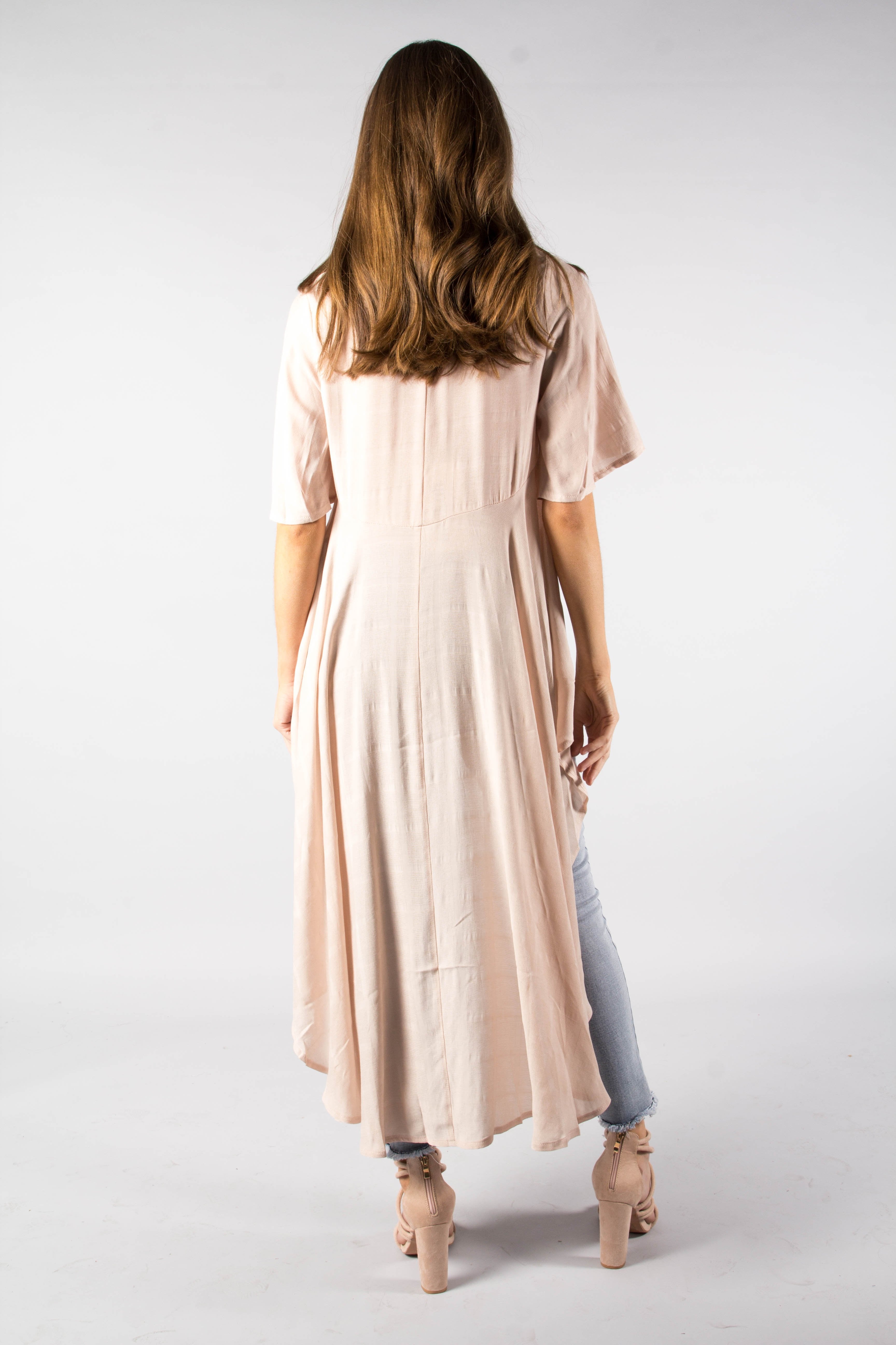 Another Time Hi-Lo Blouse - Blush