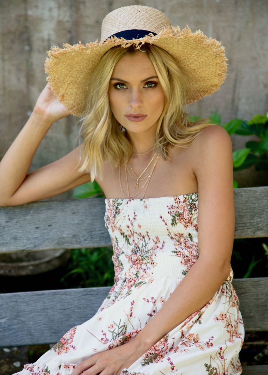 Love & Light Strapless Maxi Dress - Flower Fields