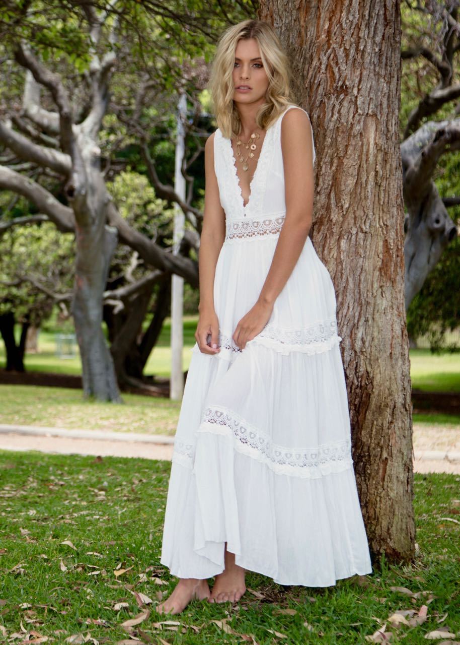 Zion Maxi Dress - White