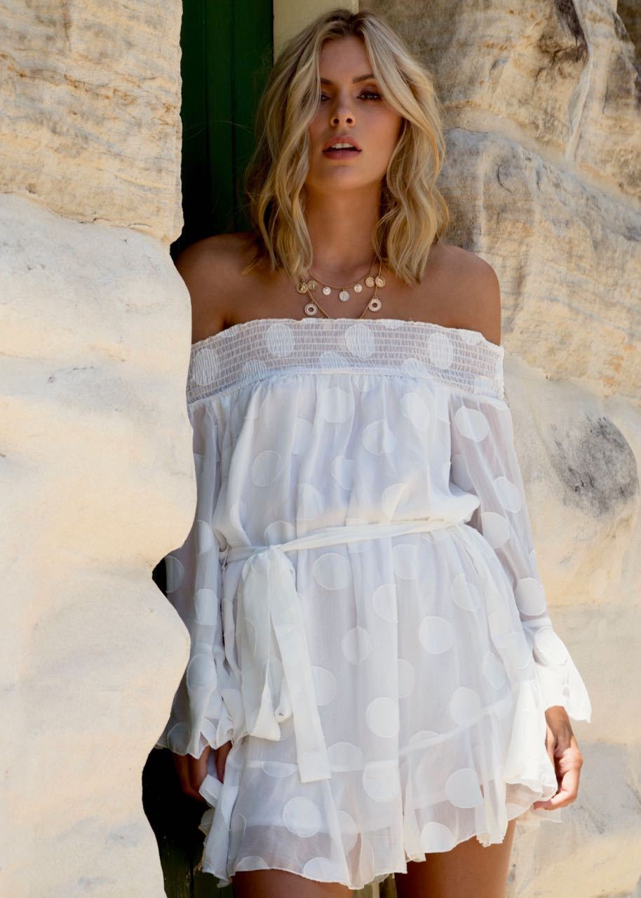 You For Me Swing Dress - White