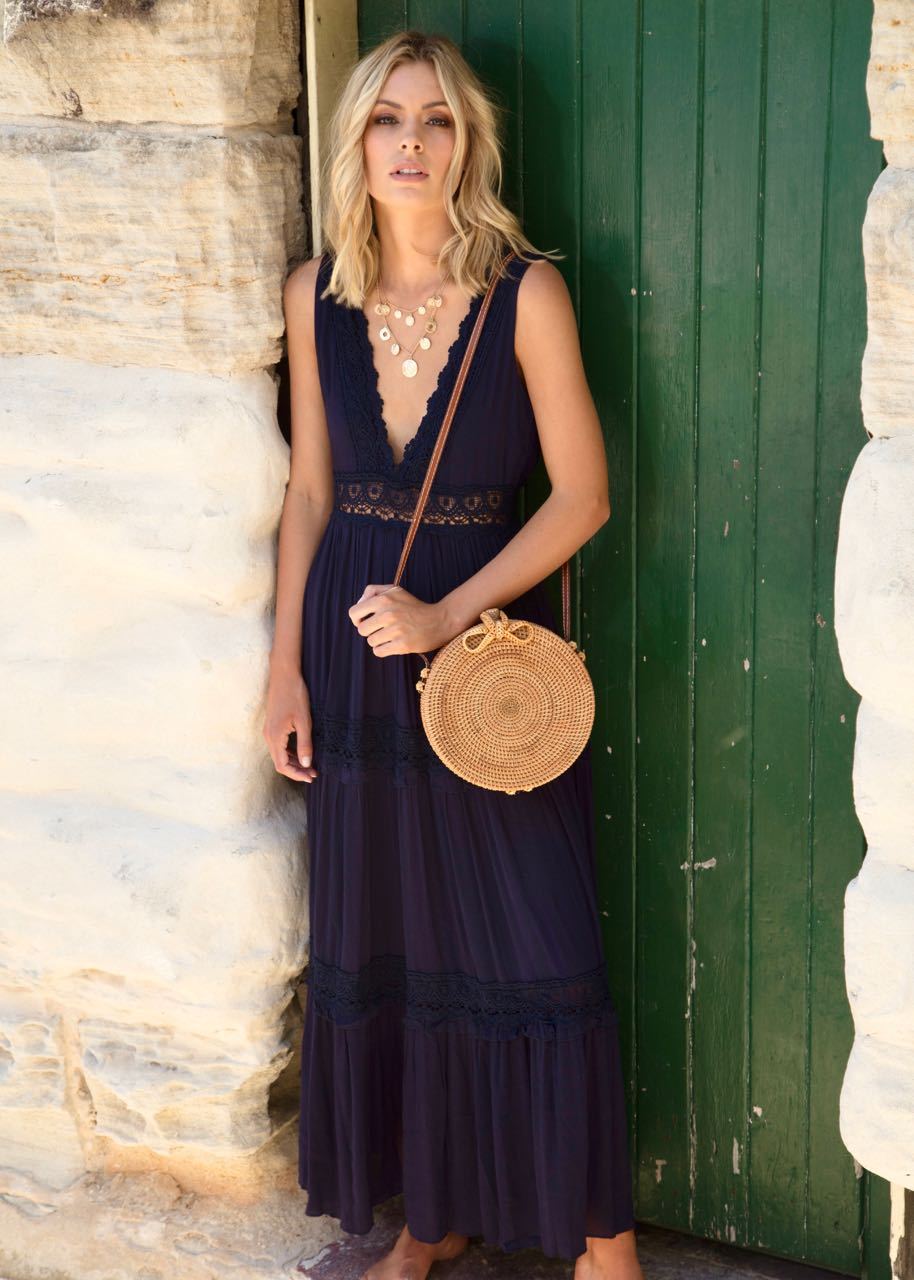 Zion Maxi Dress - Navy