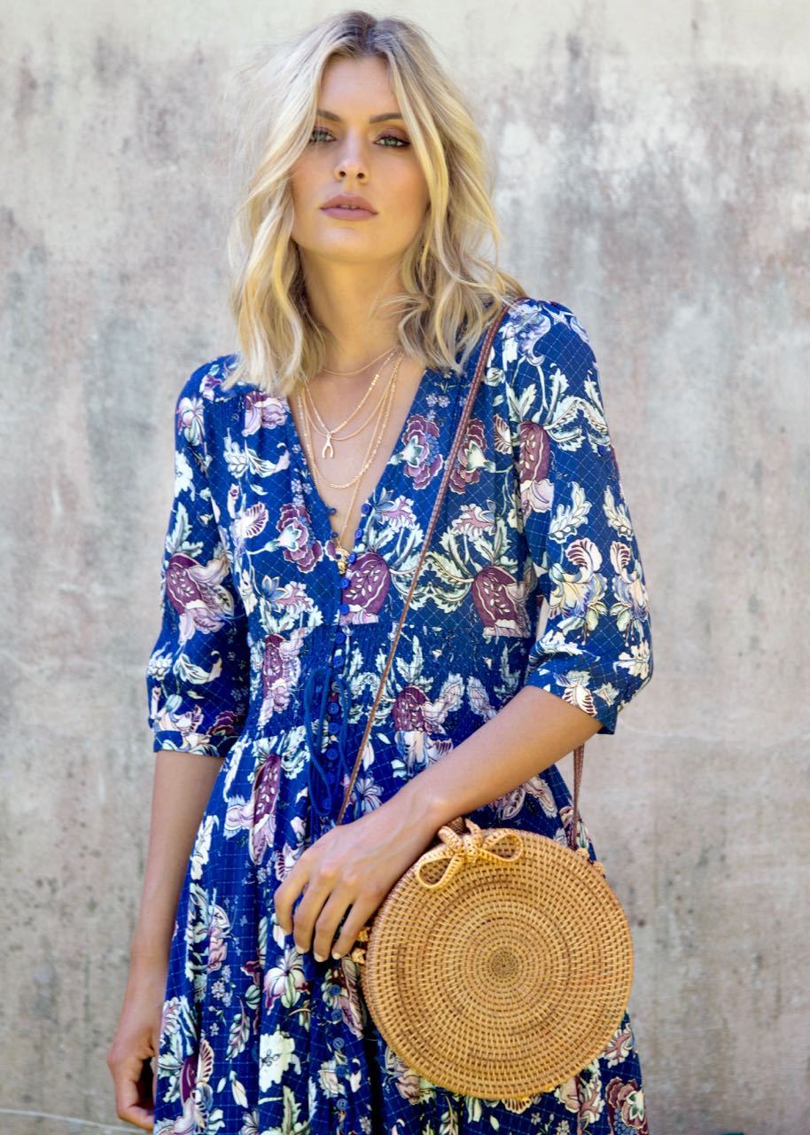 New Romantics Maxi - Indigo Floral