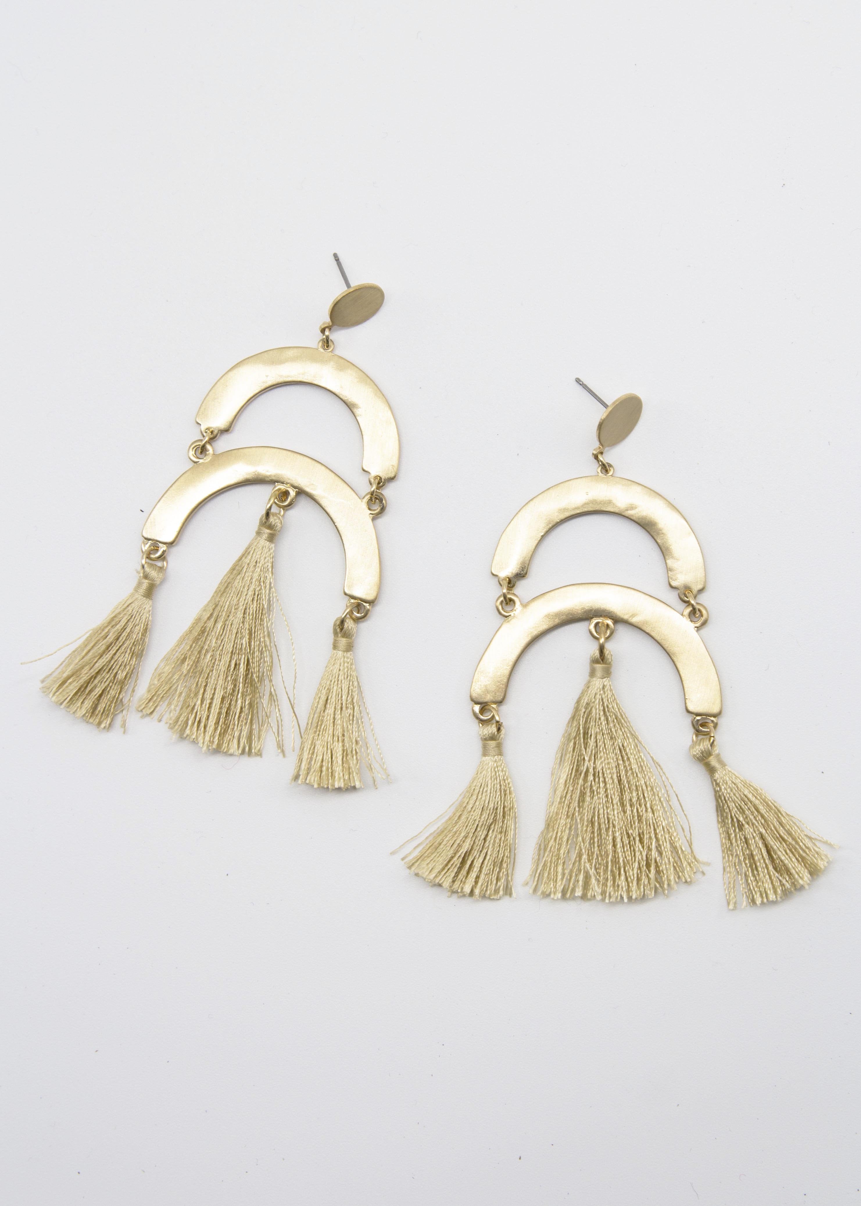 Harbour Earrings - Beige