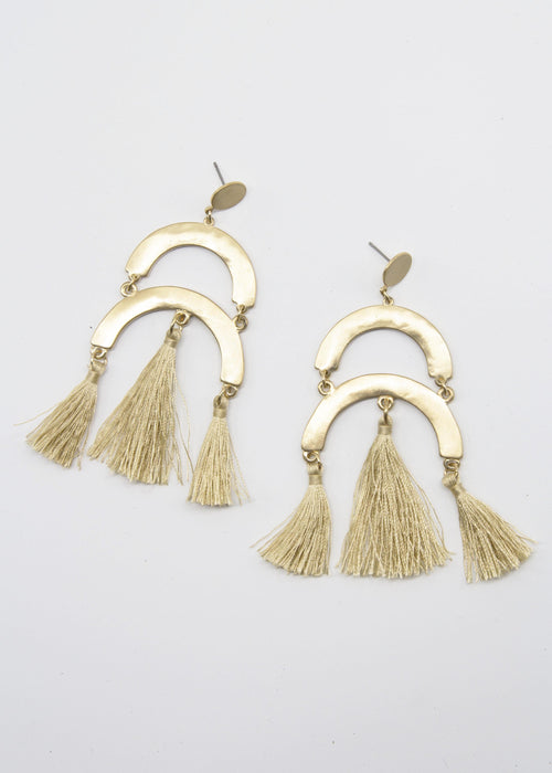 Harbour Earrings - Beige