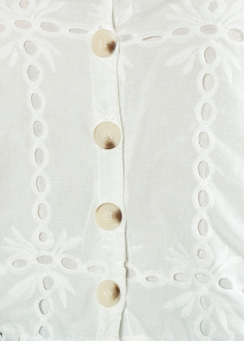 Love Look Embroidered Cami - White