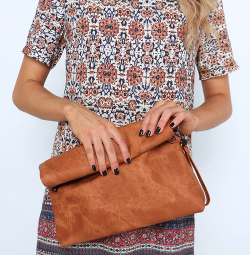 Aeon Roll Clutch - Tan