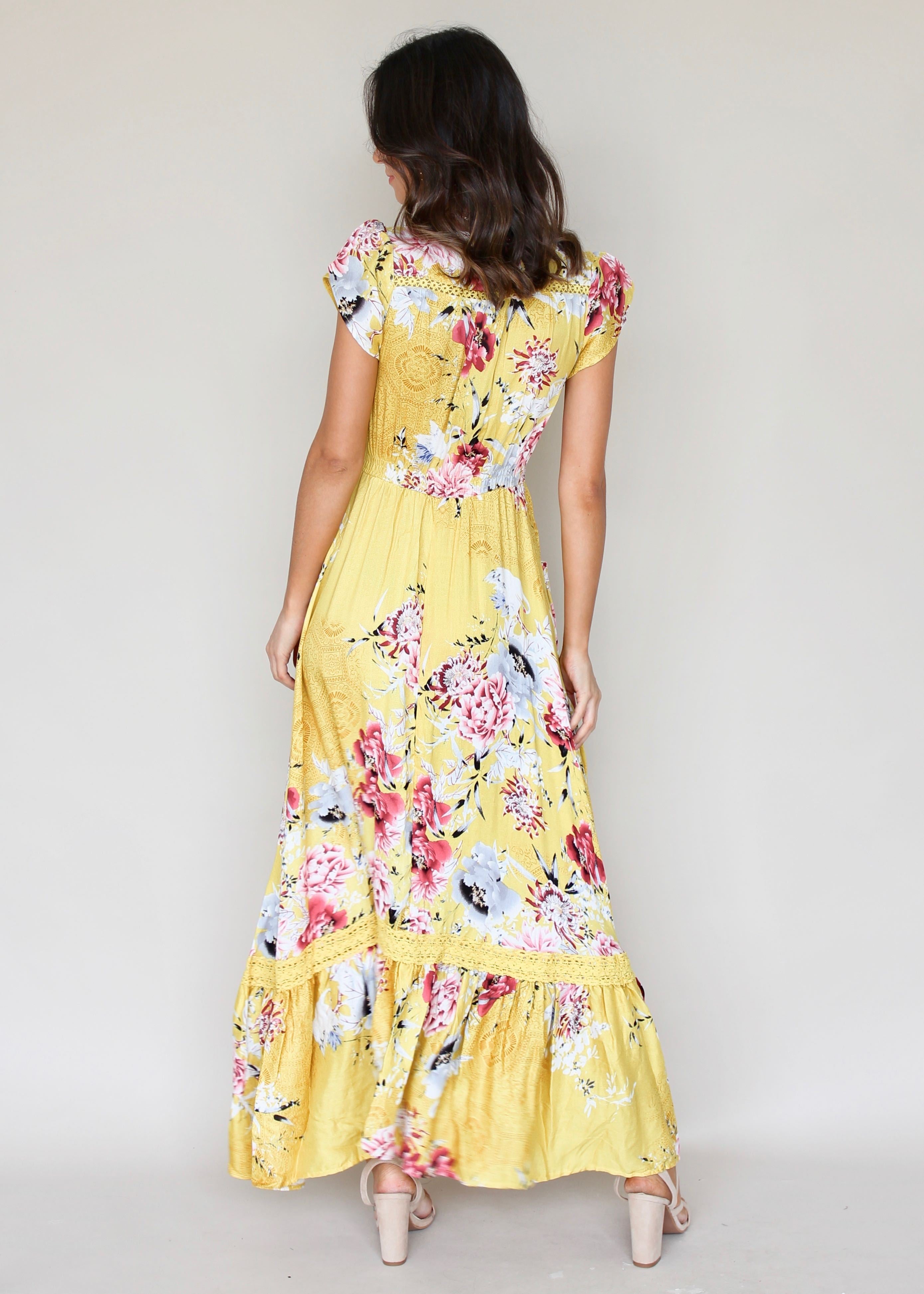 Carmen Maxi Dress - Summer Sunshine