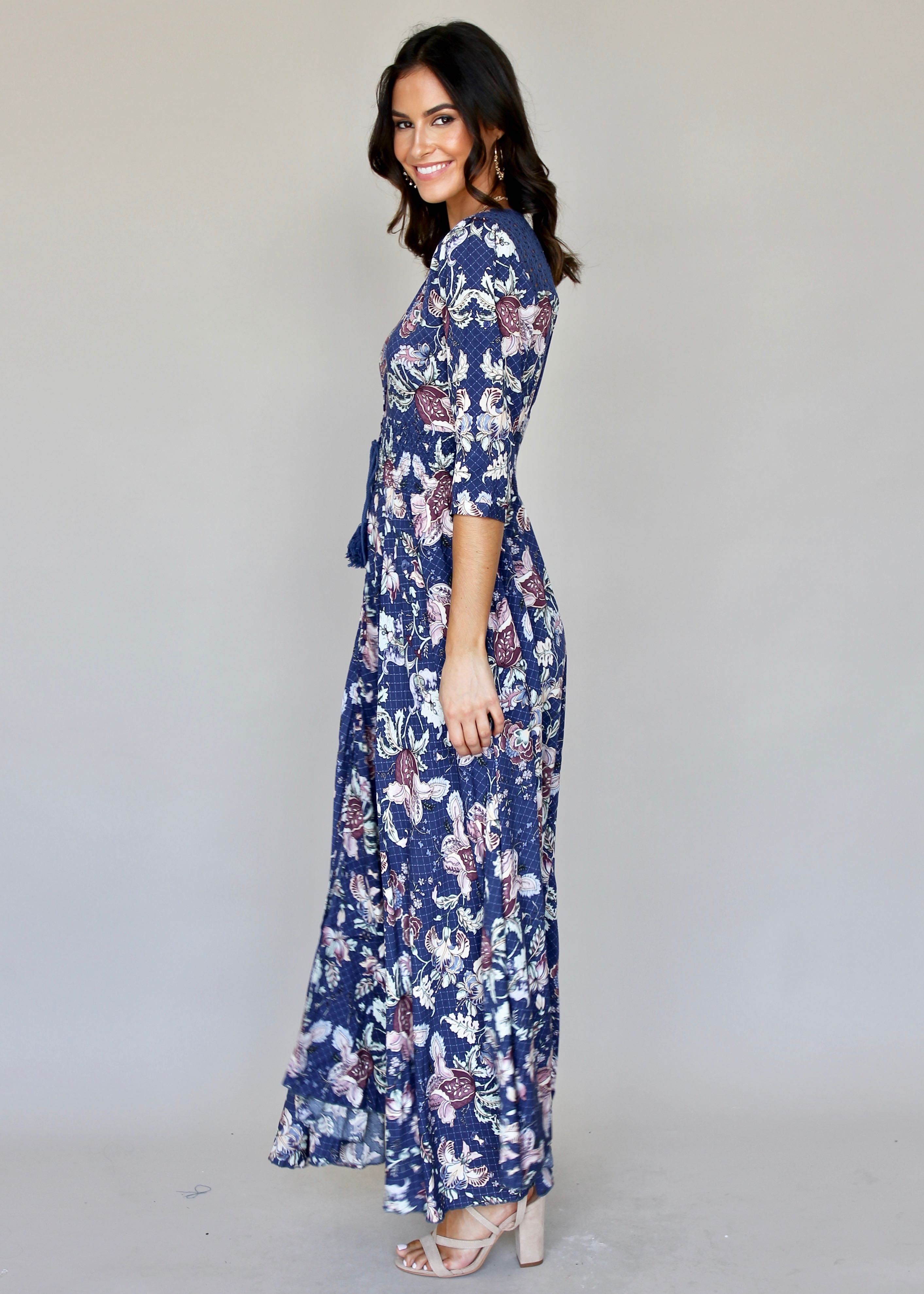 New Romantics Maxi - Indigo Floral