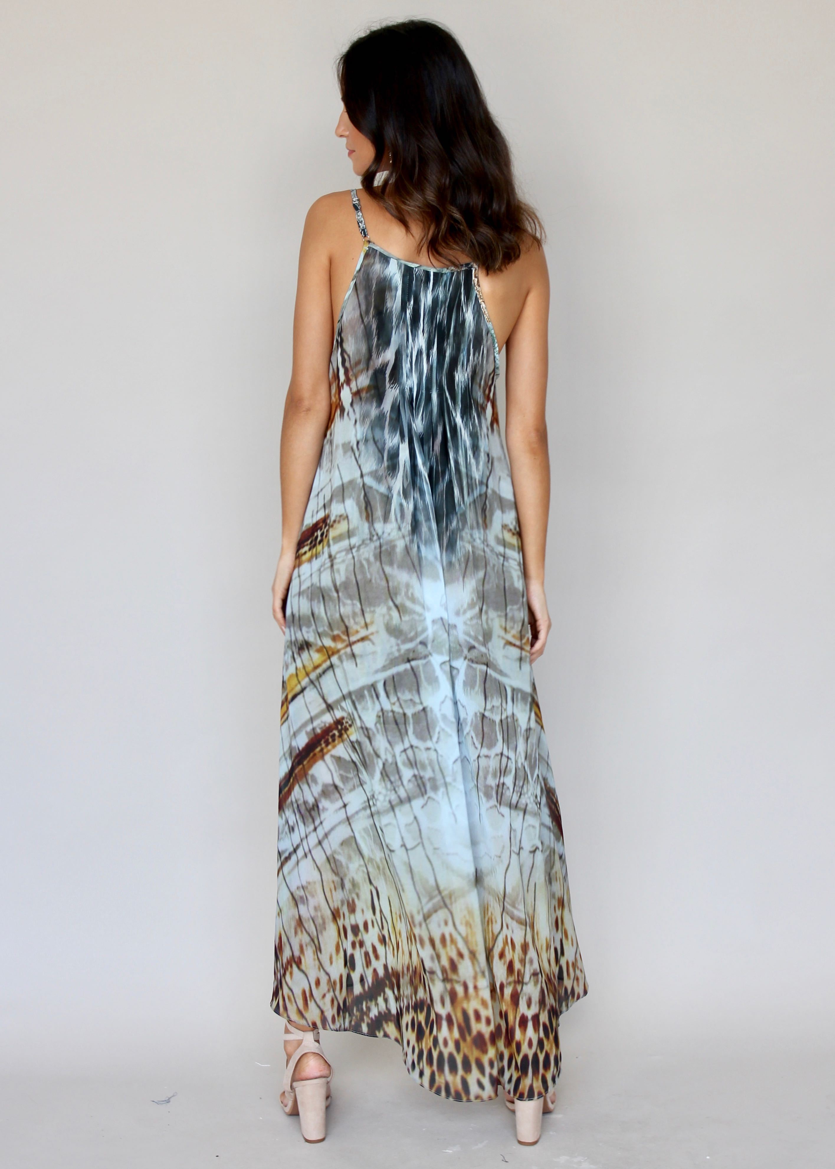Lost Lotus Chiffon Maxi - Cairo
