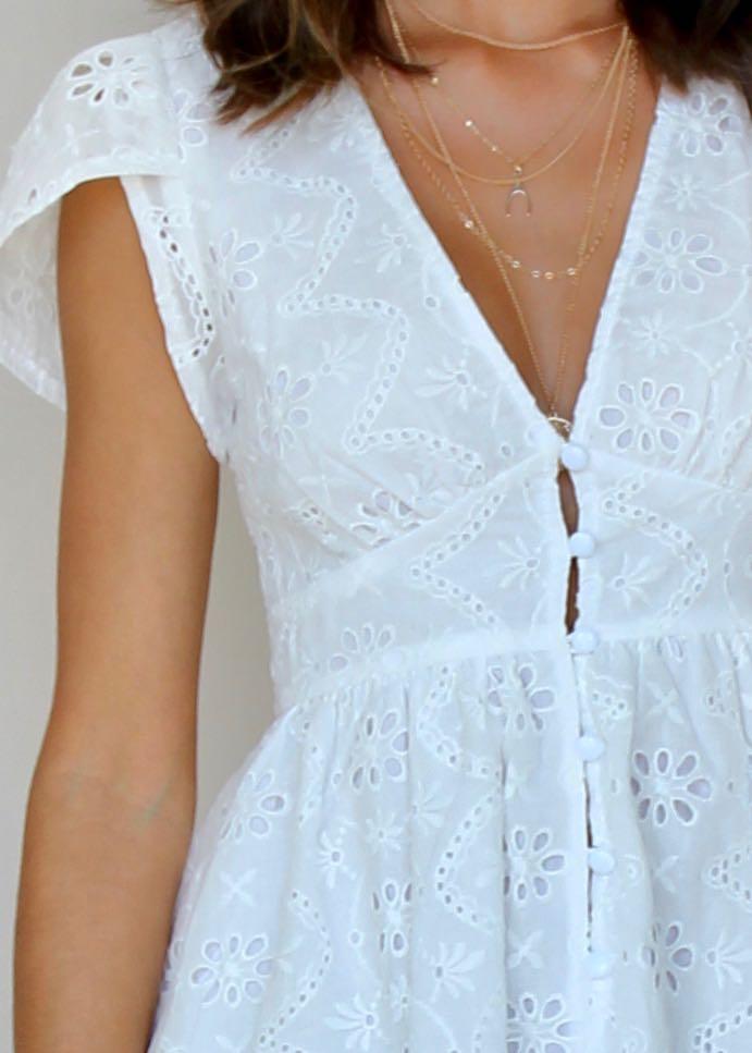 Be About You Dress - White