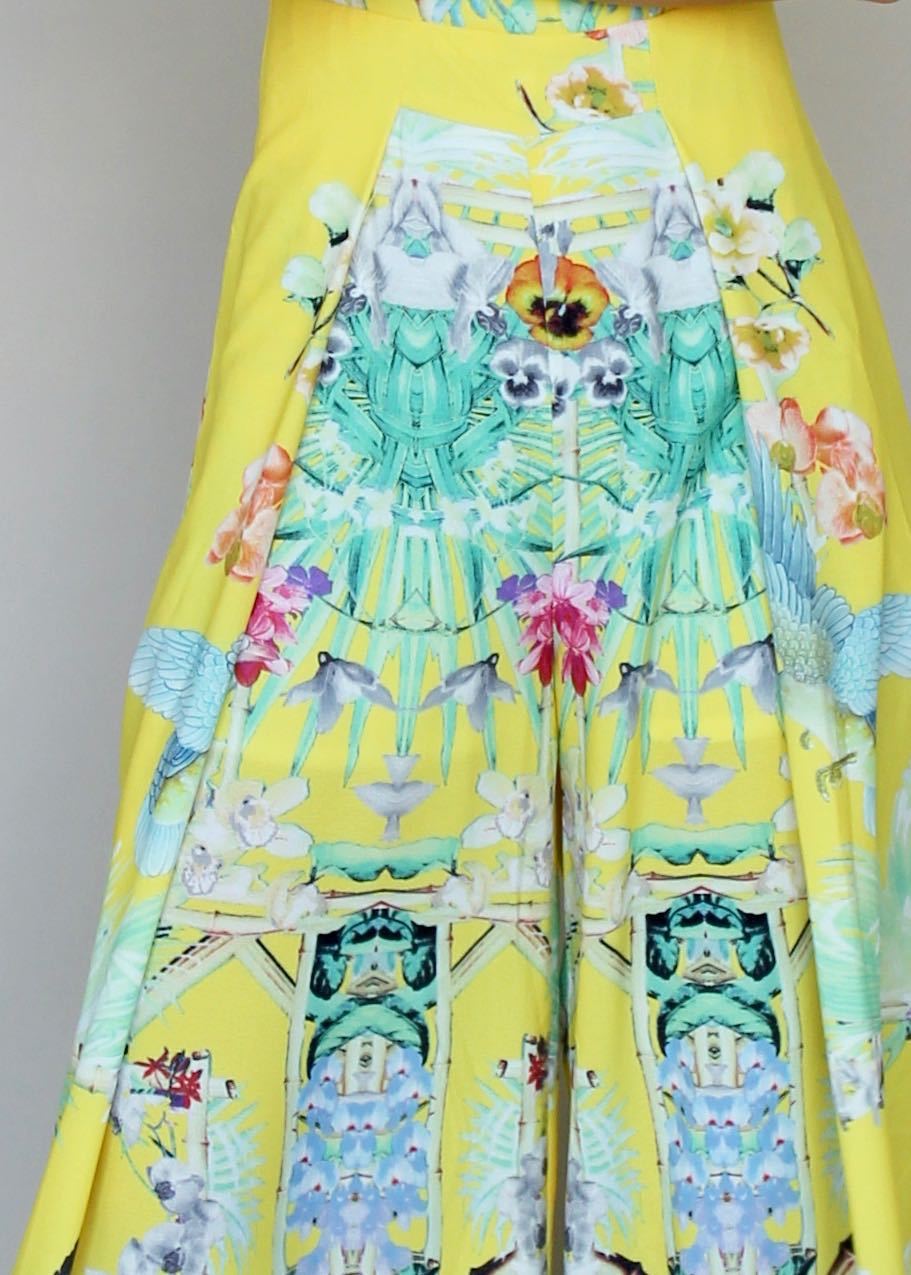 Walk On By Pantsuit - Yellow Tribal
