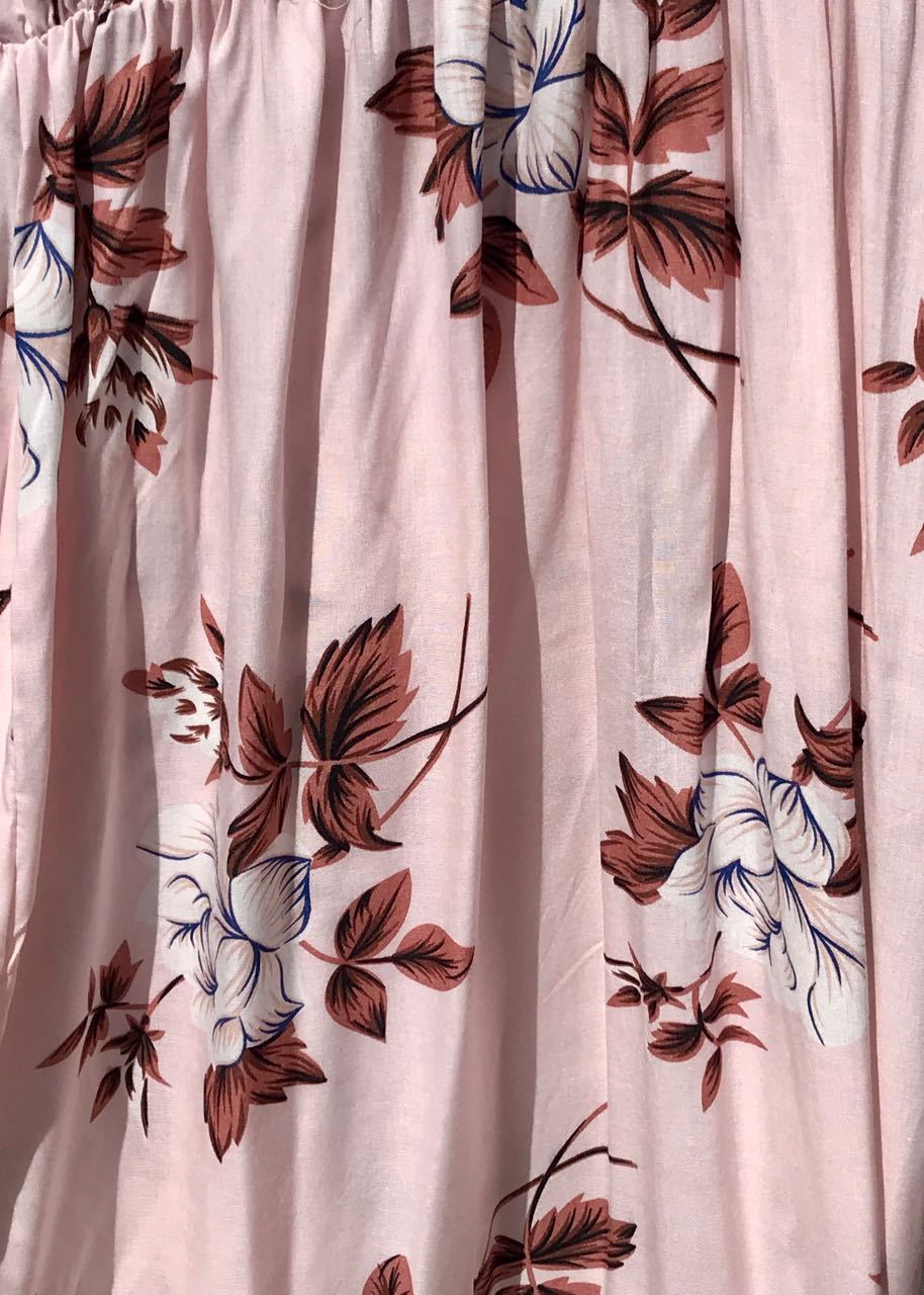 Desert Flower Midi Dress - Blush