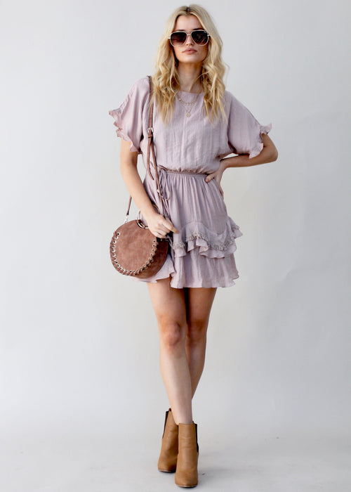 Touch of Glow Dress - Mocha