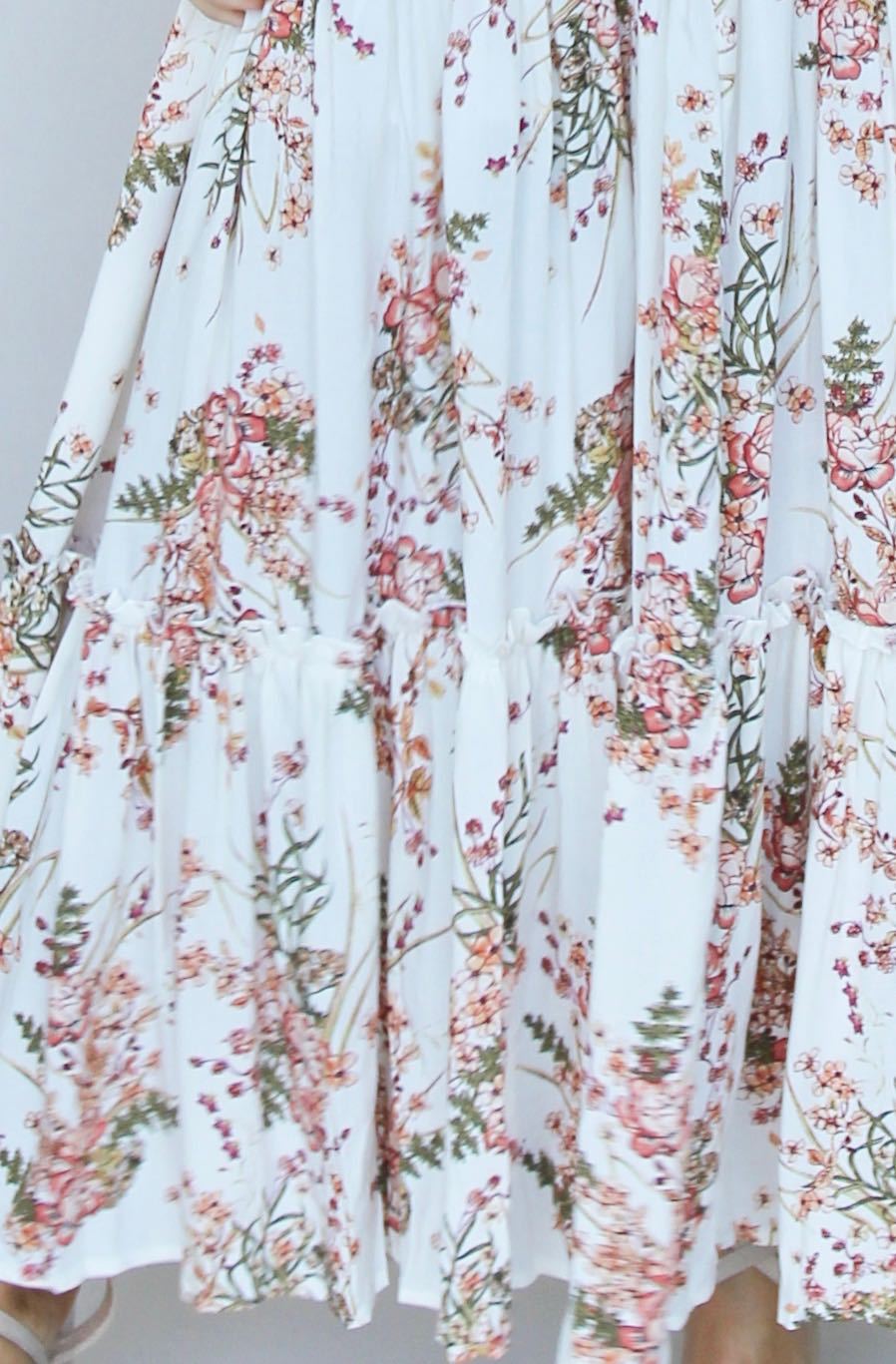 Love & Light Strapless Maxi Dress - Flower Fields