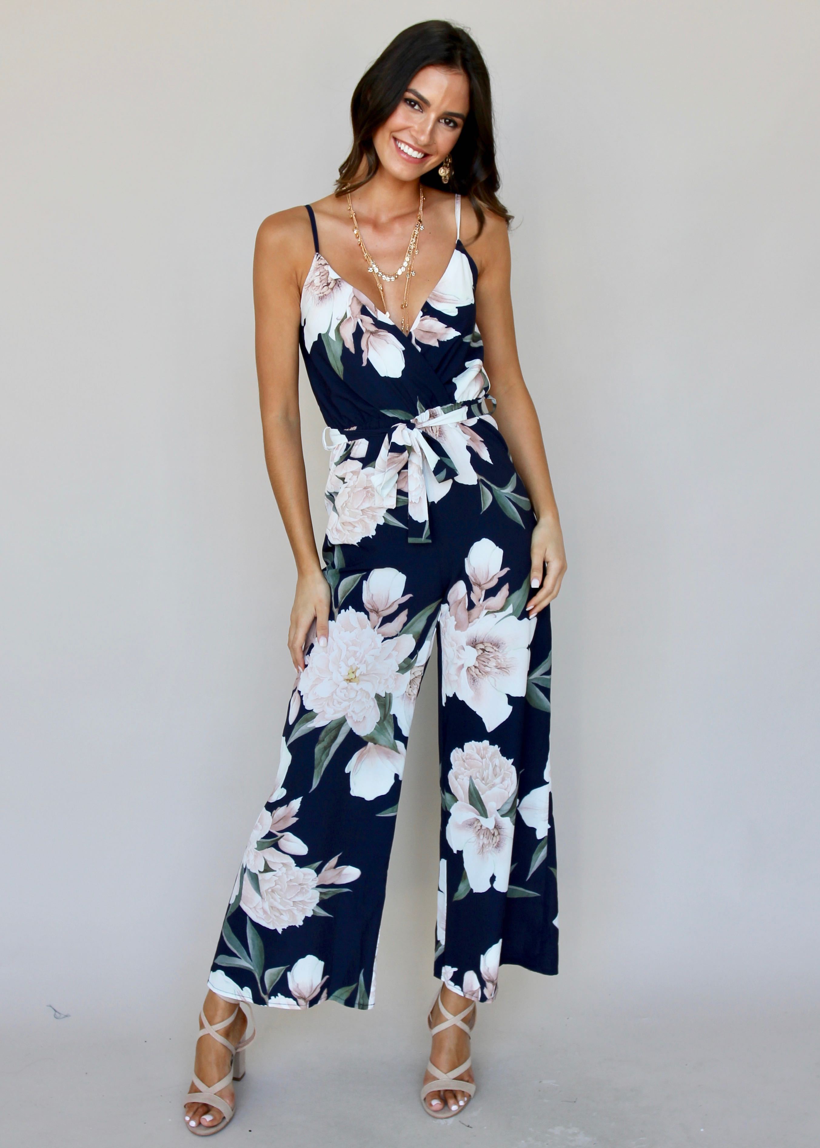 Rosabella Pantsuit - Navy Floral