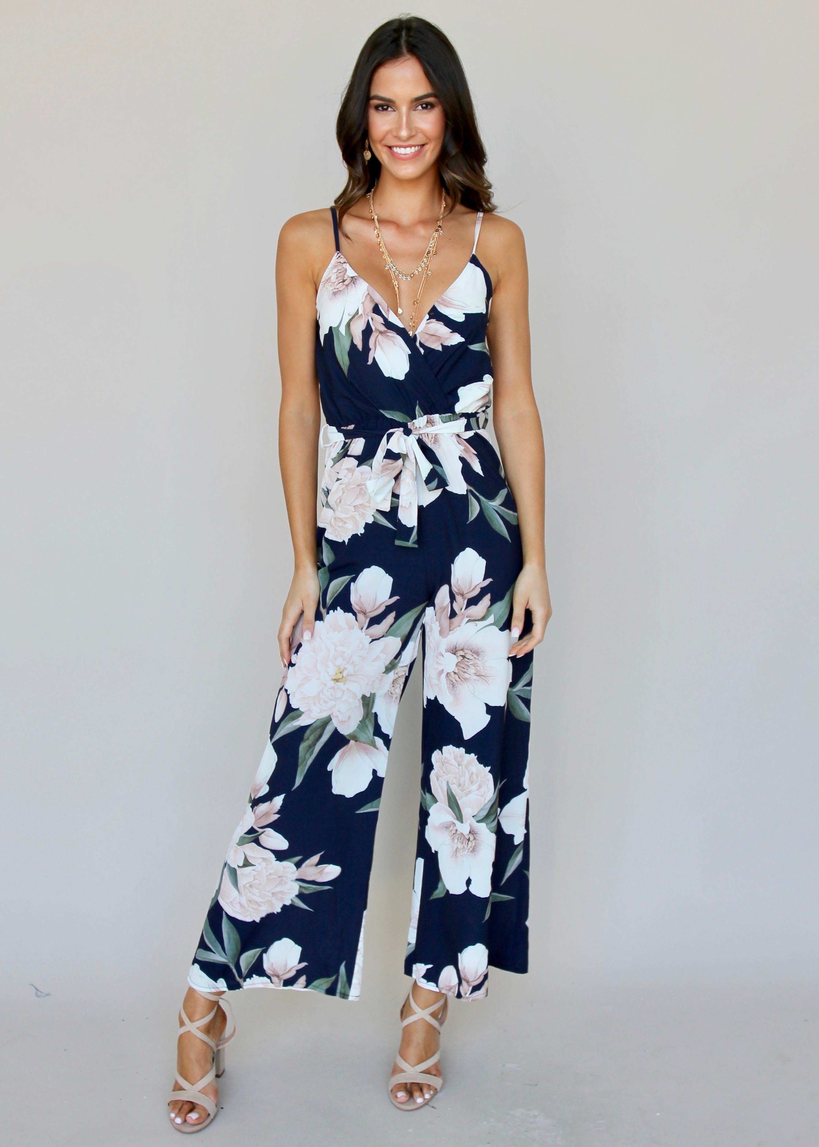 Rosabella Pantsuit - Navy Floral