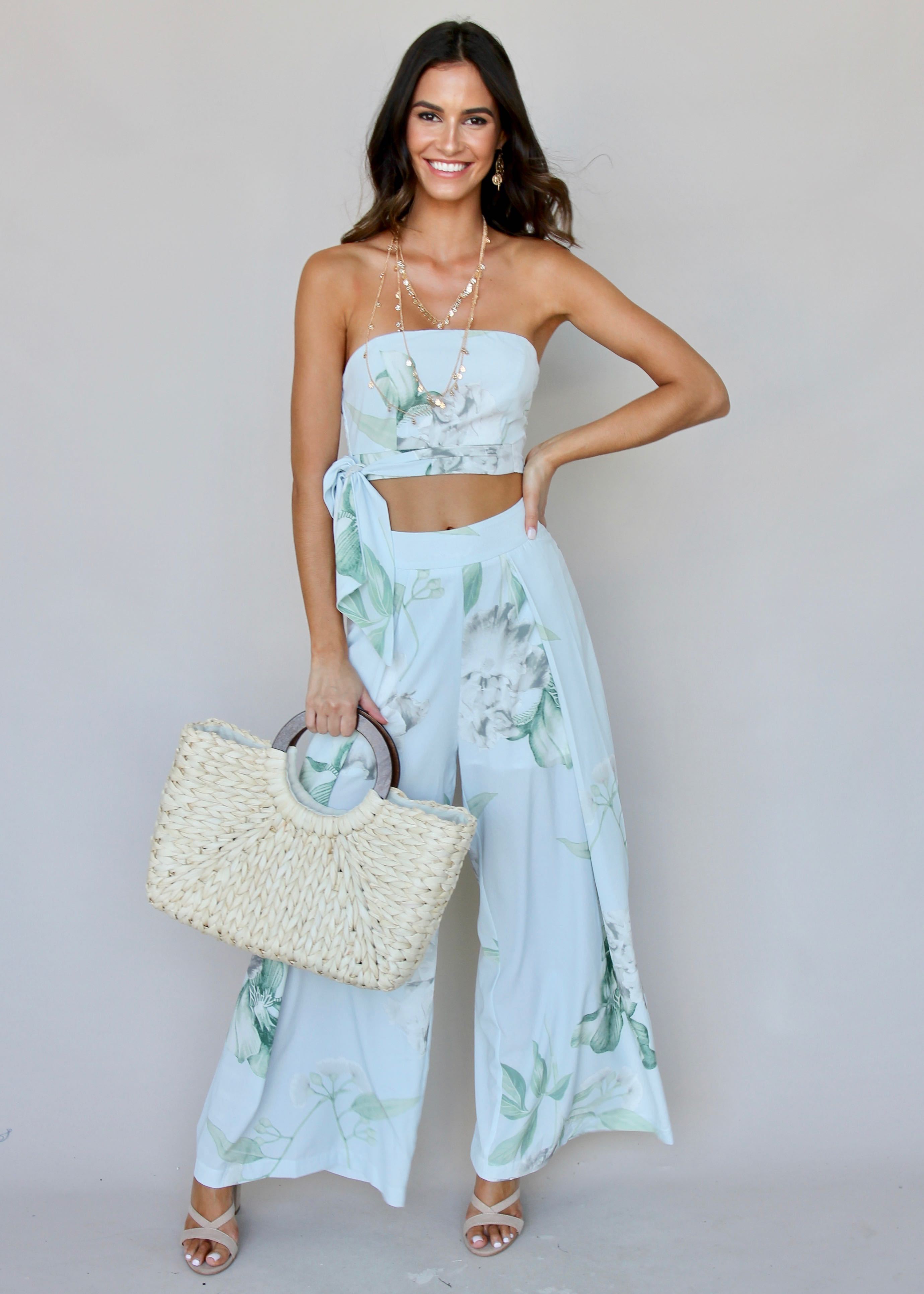 Above Your Love 2-Piece Set - Sky Blue