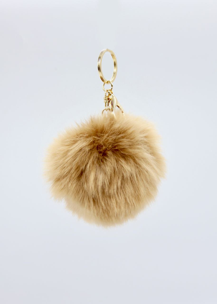 Gigi Pom Pom Keyring 2 - Mocha