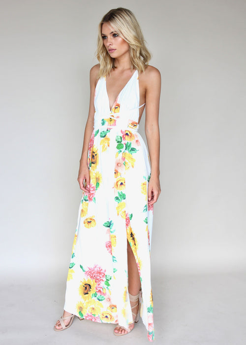 Karmen Halter Maxi Dress - Sunflower