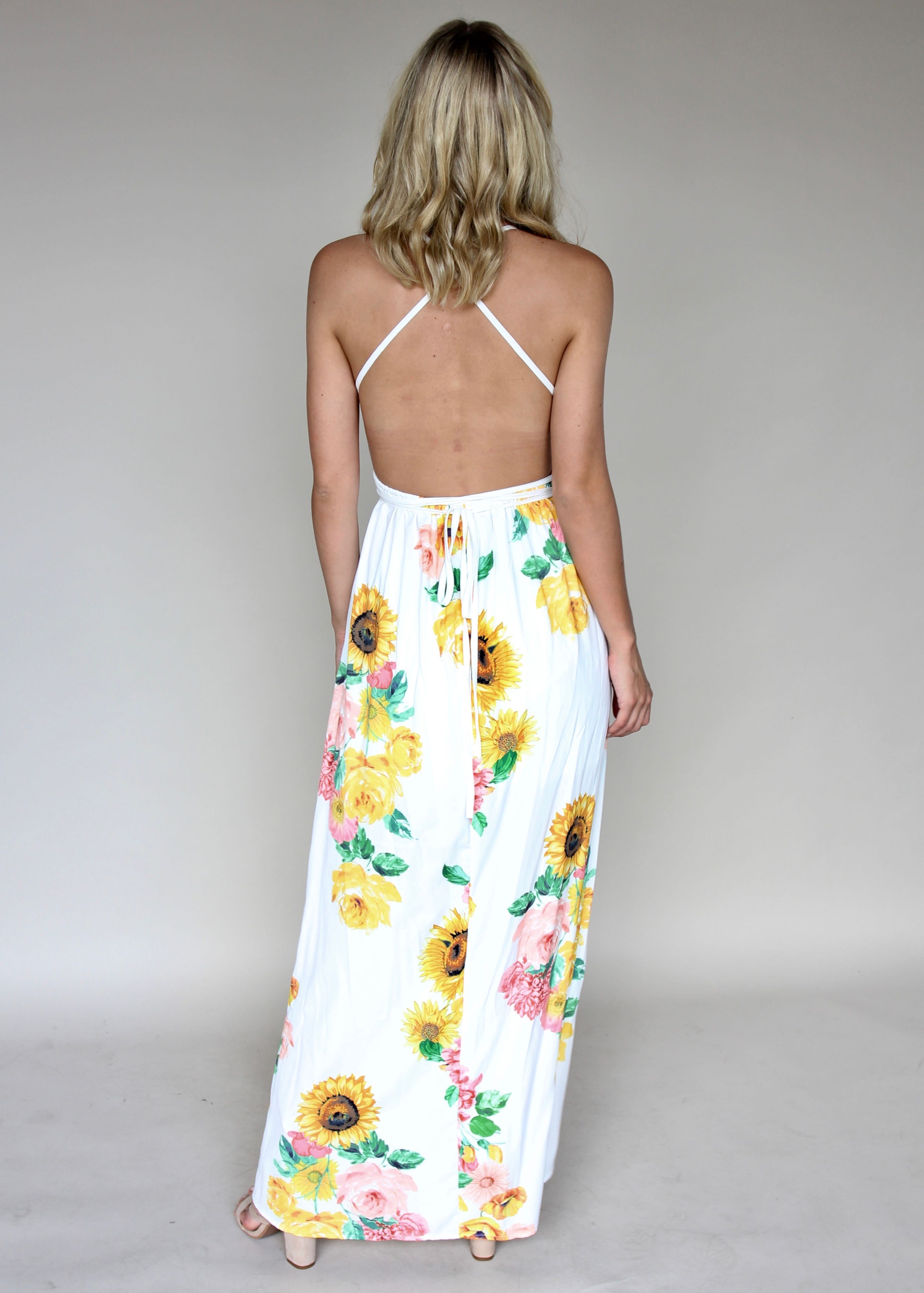 Karmen Halter Maxi Dress - Sunflower