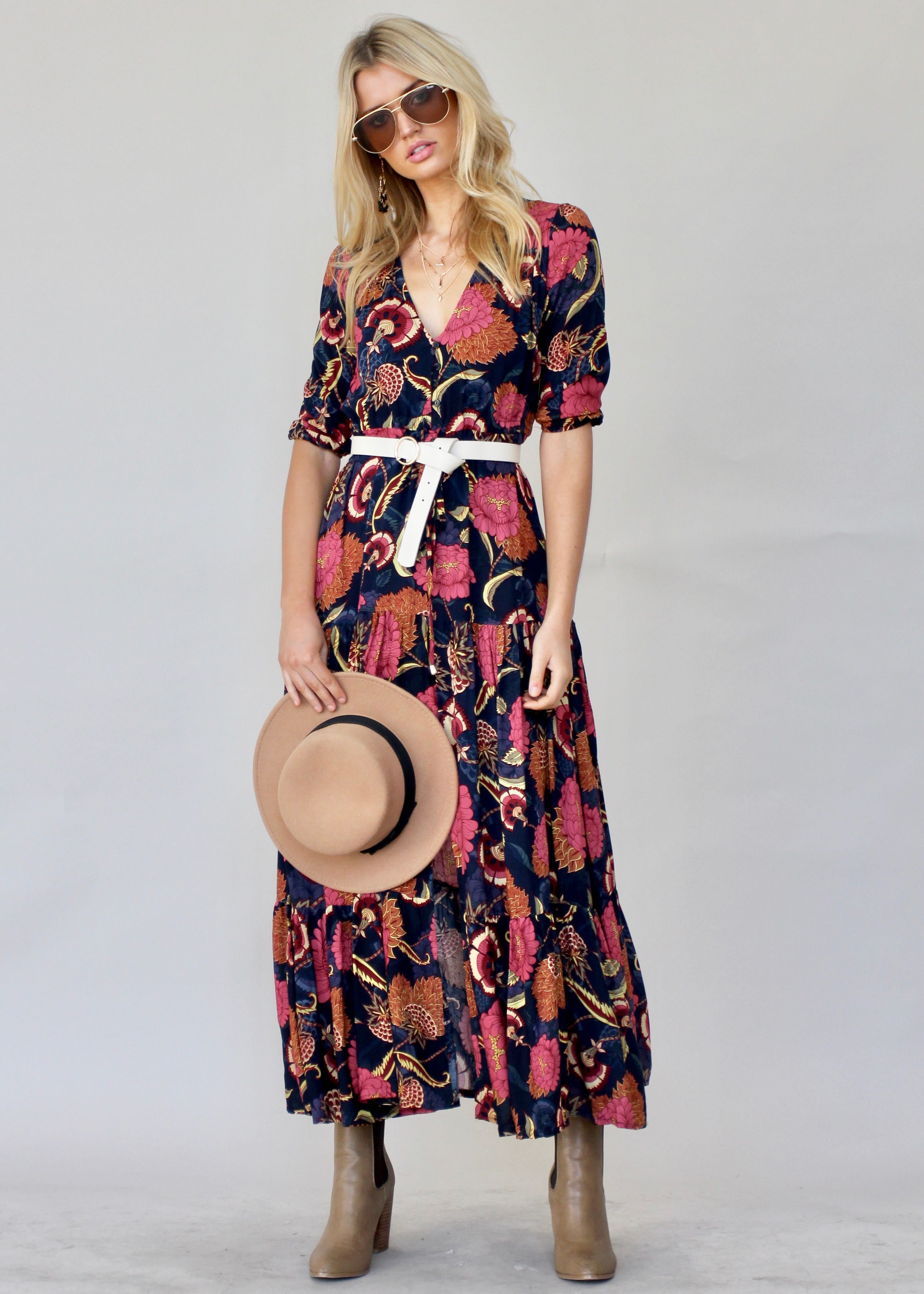 Tessa Maxi Dress - Caviar