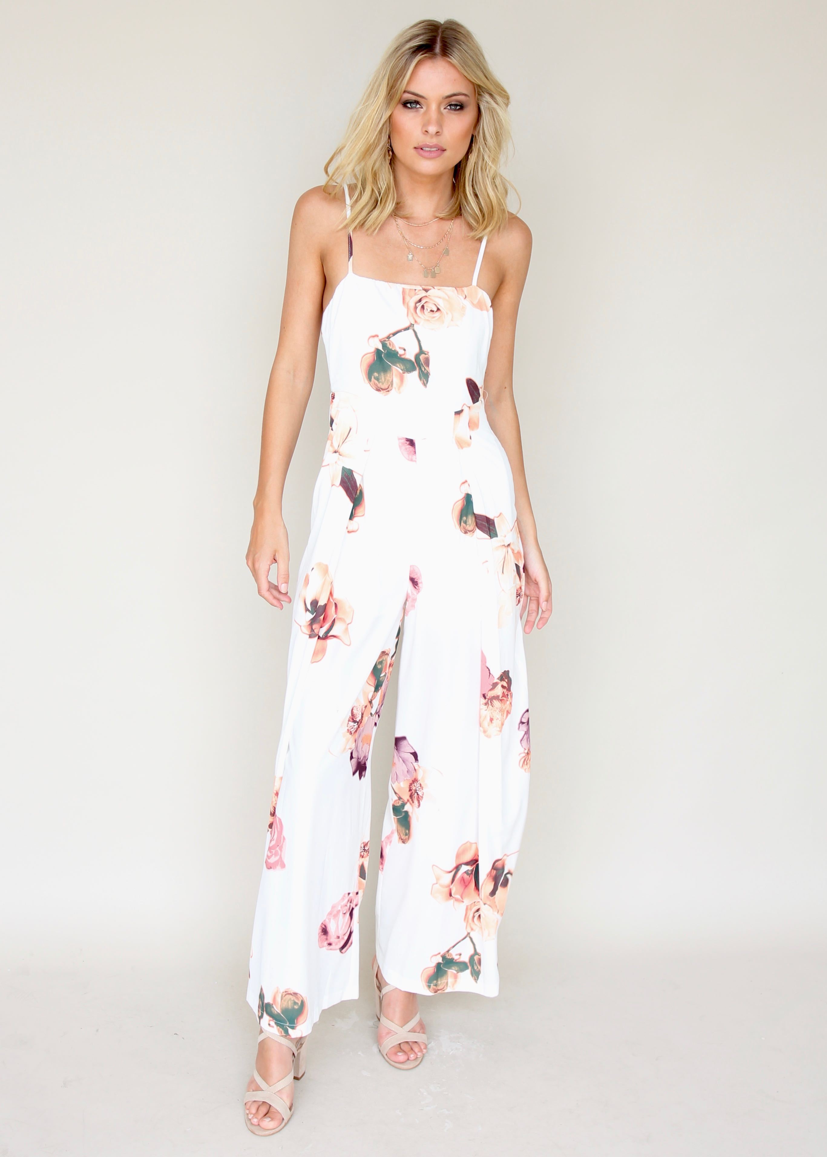Walk On By Pantsuit - Roses