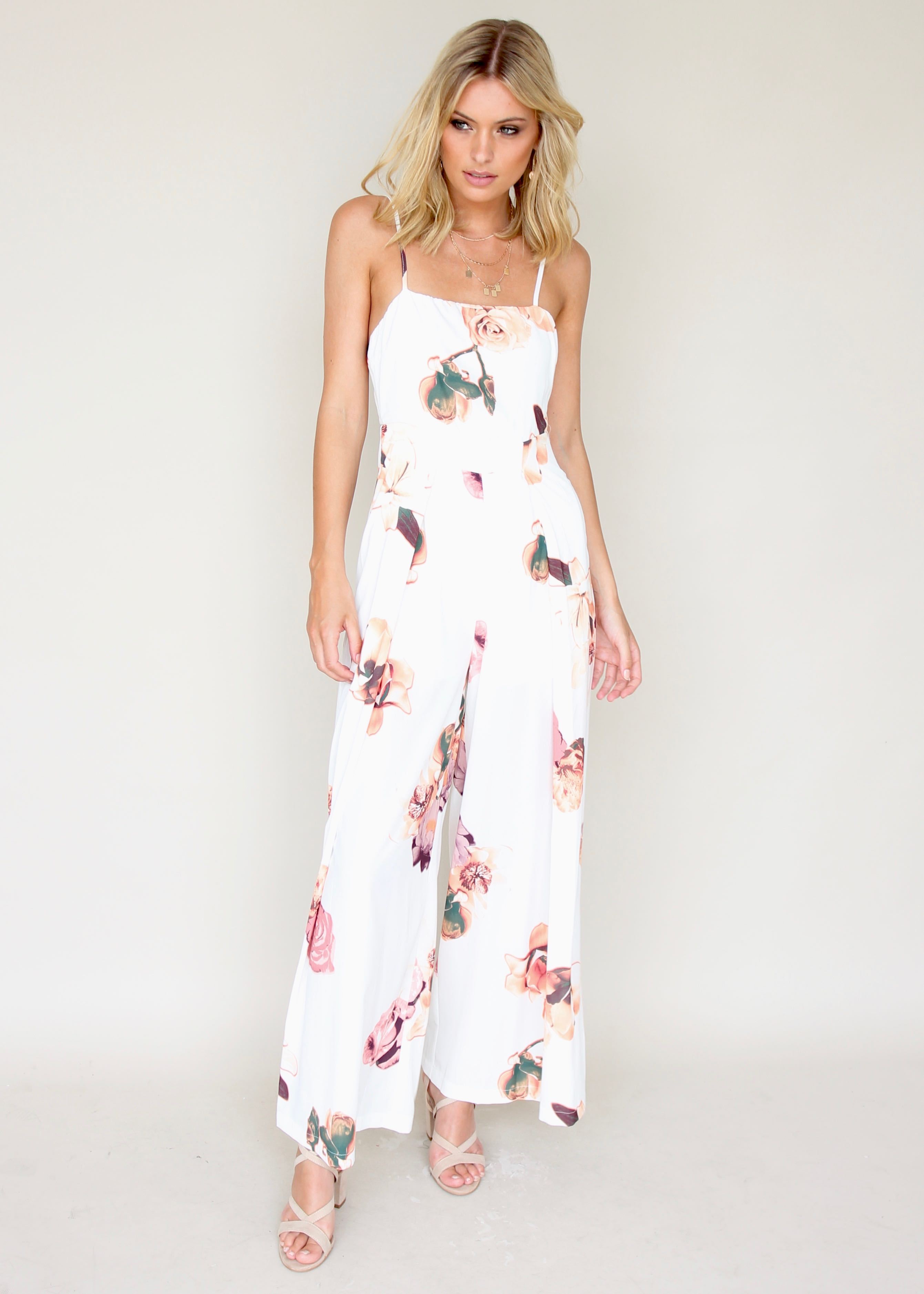 Walk On By Pantsuit - Roses